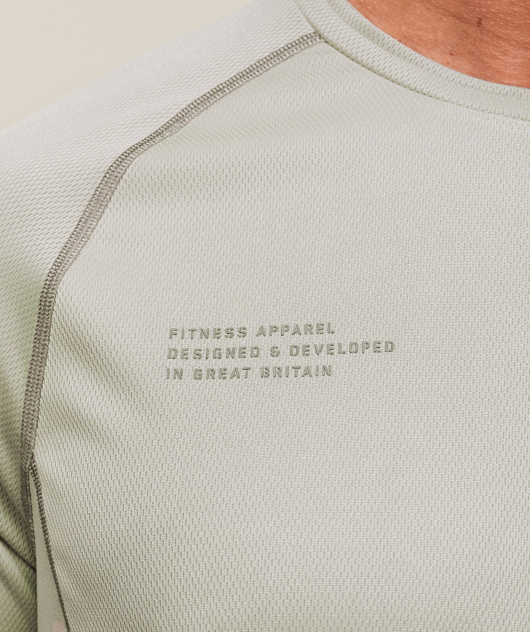 Gymshark Tactical T-Shirt - Chalk Green - Image 5