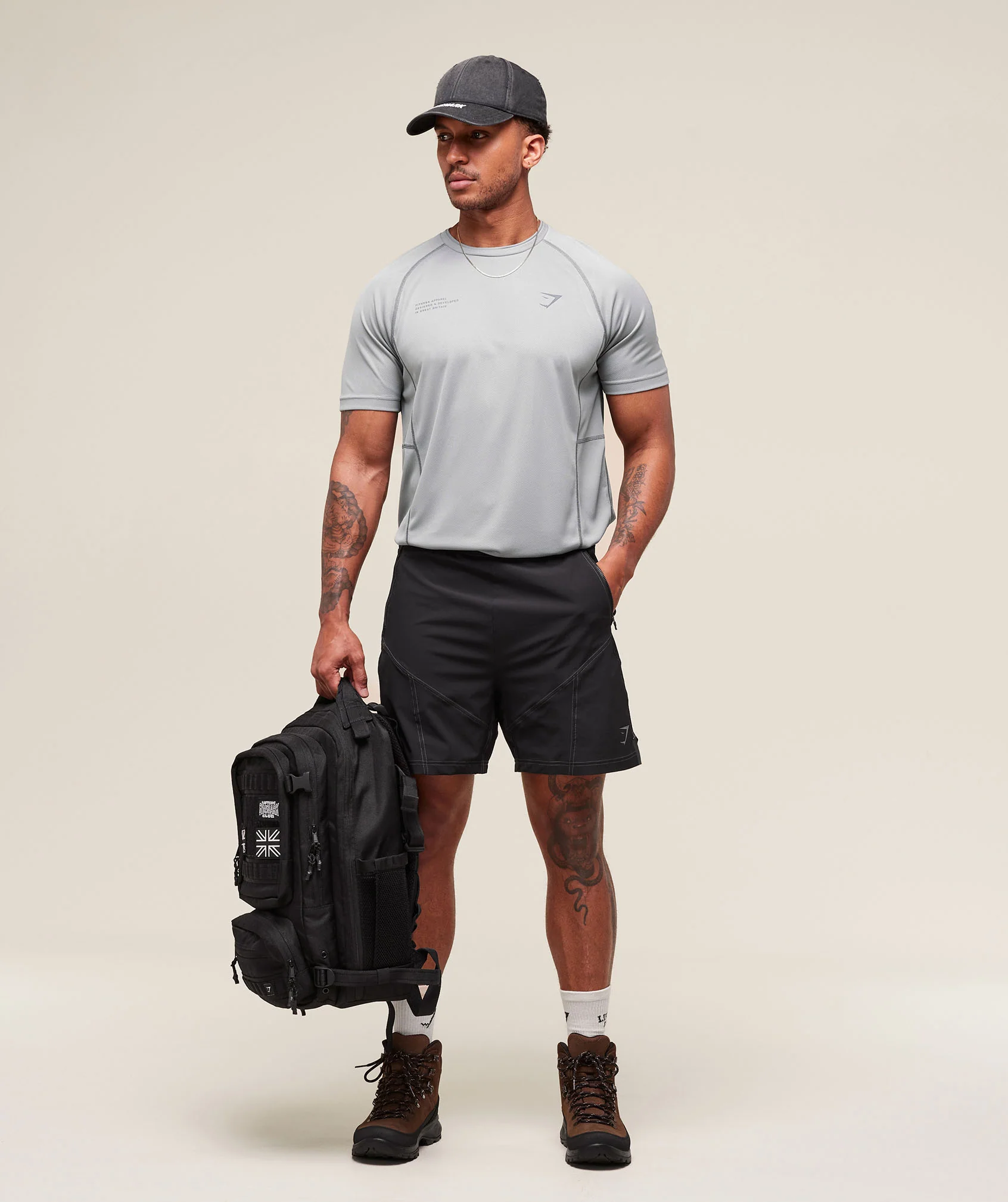 Gymshark Tactical T-Shirt - Smokey Grey - Image 4