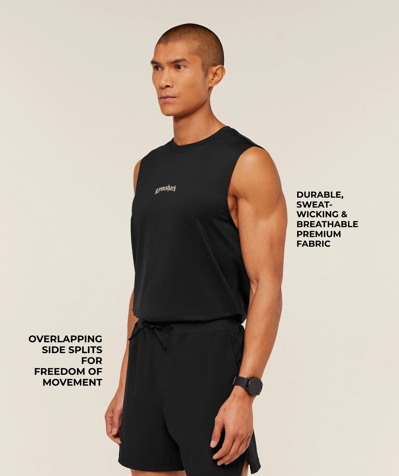 Gymshark Tactical Tank - Black - Image 2