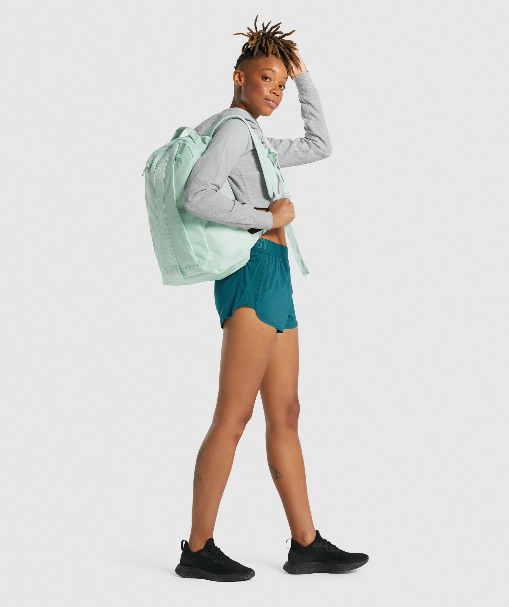 Gymshark Taped Logo Backpack - Light Green - Image 2
