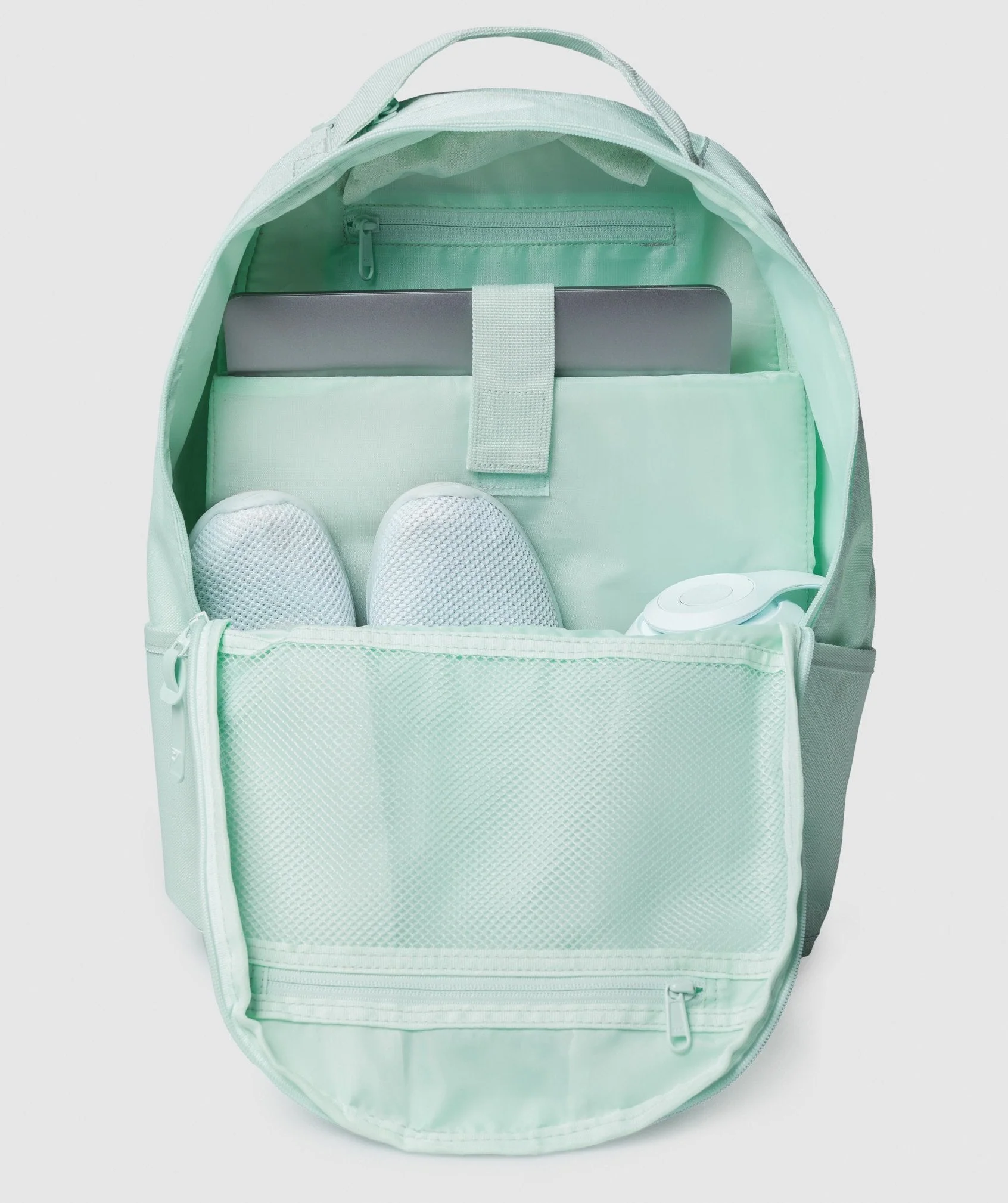 Gymshark Taped Logo Backpack - Light Green - Image 5