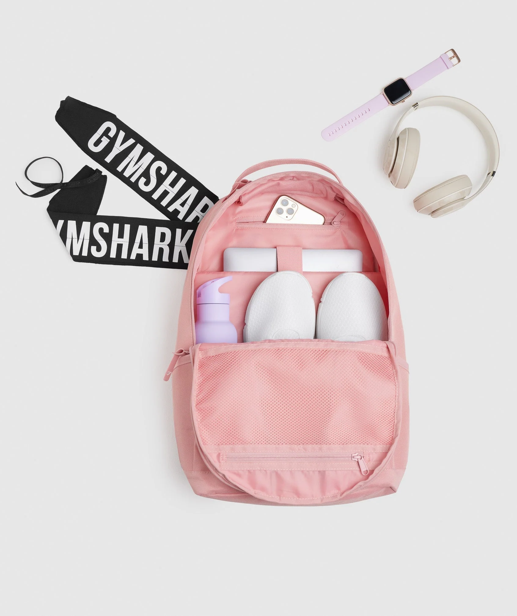 Gymshark Taped Backpack - Pink - Image 3