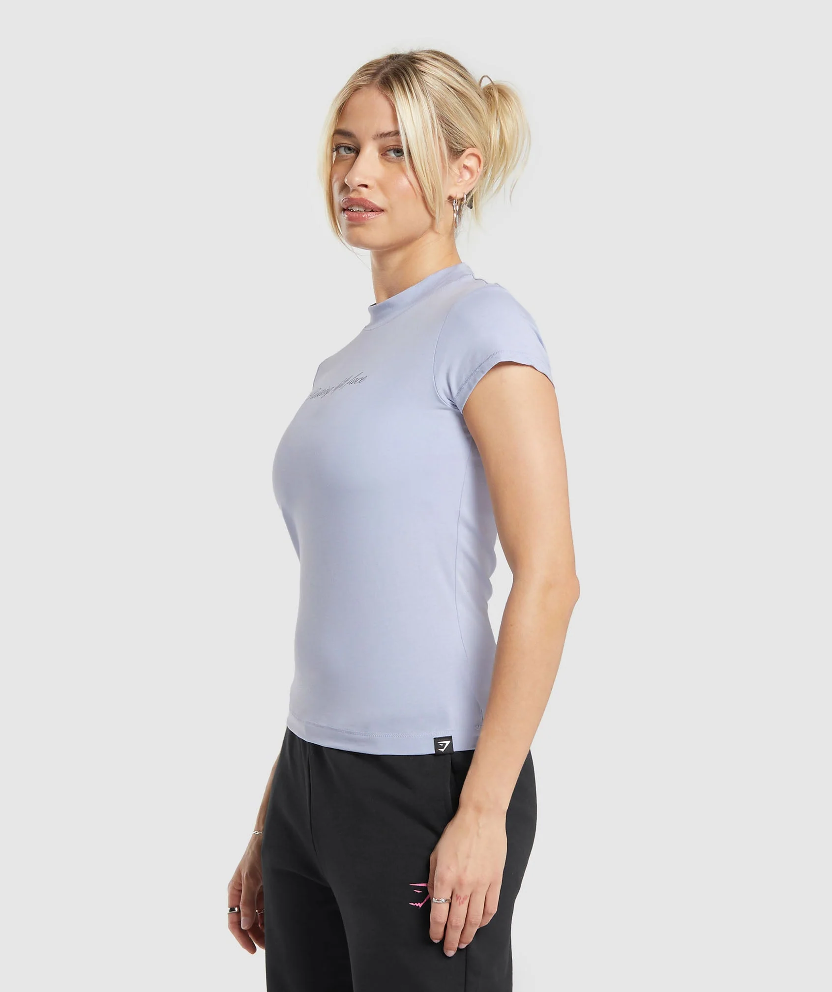 Gymshark Tattoo T-Shirt - Silver Lilac - Image 3