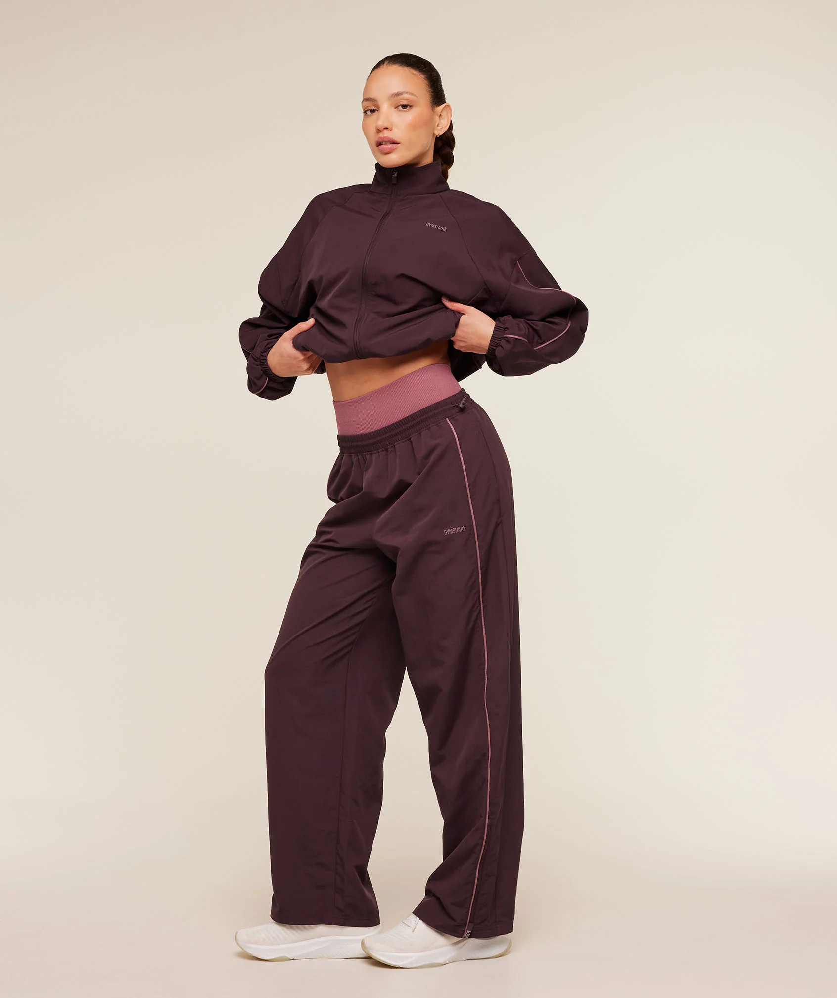 Gymshark To From Zip Through - Cherry Purple/Reset Pink - Image 10