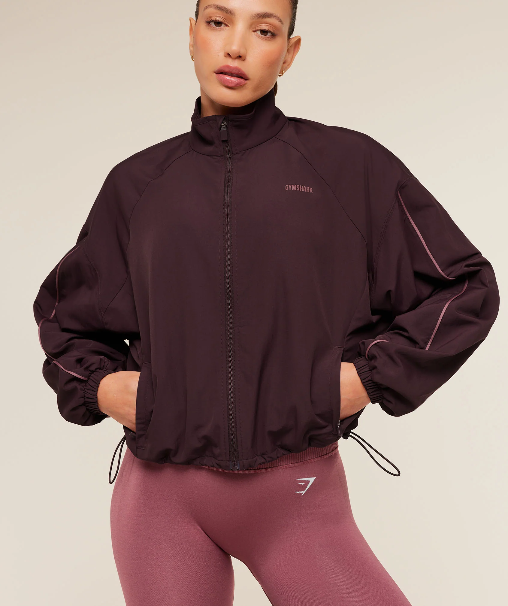 Gymshark To From Zip Through - Cherry Purple/Reset Pink - Image 11