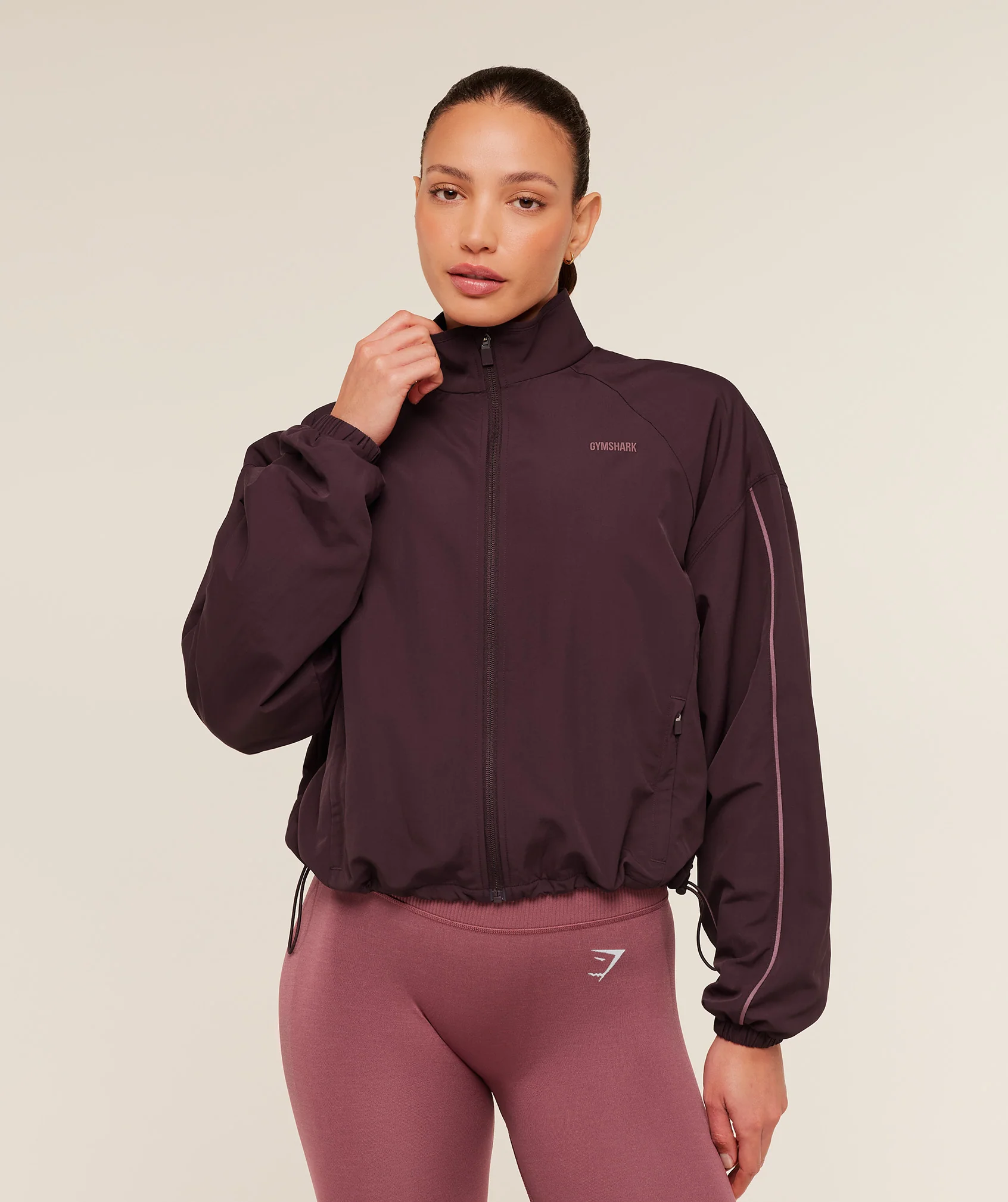 Gymshark To From Zip Through - Cherry Purple/Reset Pink - Image 14