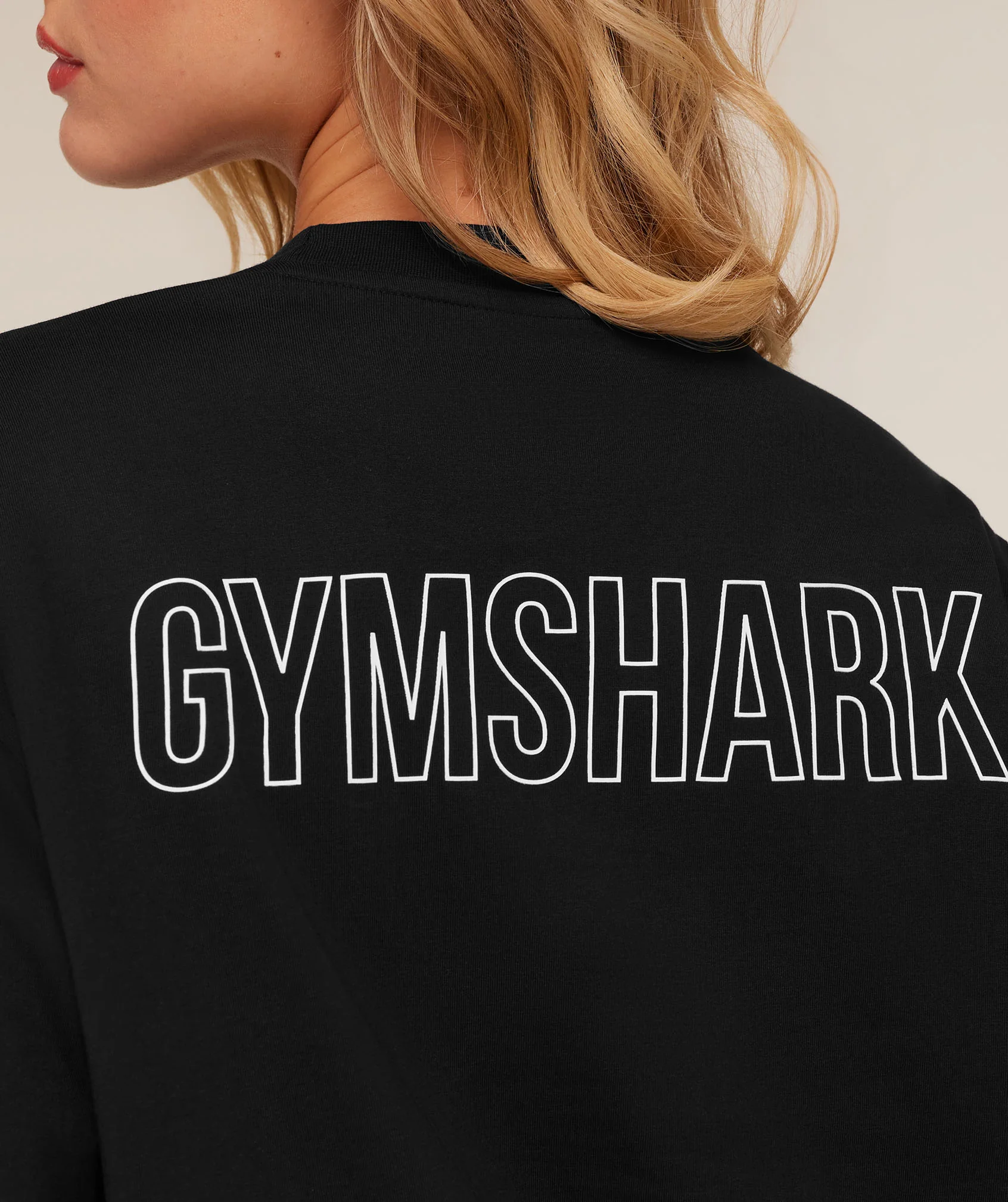 Gymshark Trace Graphic Oversized T-Shirt - Black - Image 5