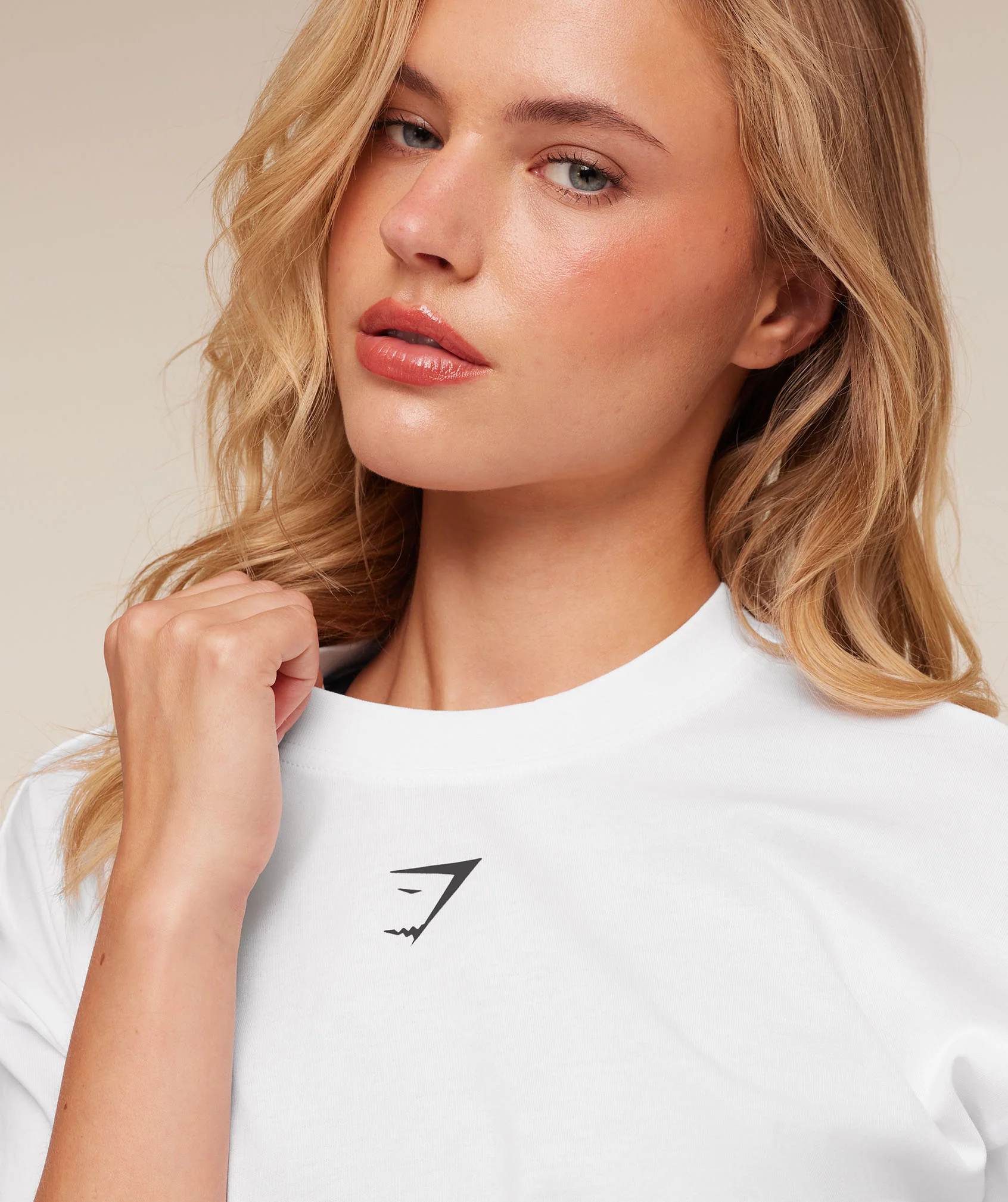 Gymshark Trace Graphic Oversized T-Shirt - White - Image 6