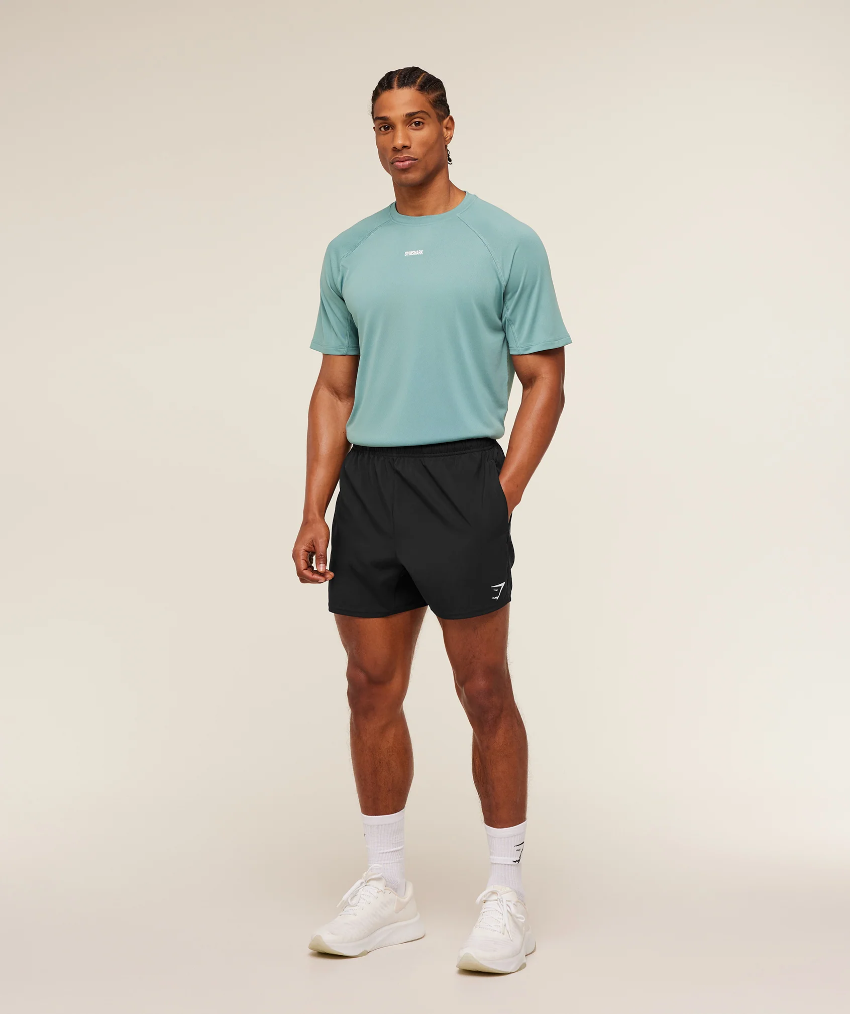 Gymshark Train T-Shirt - Storm Blue - Image 4