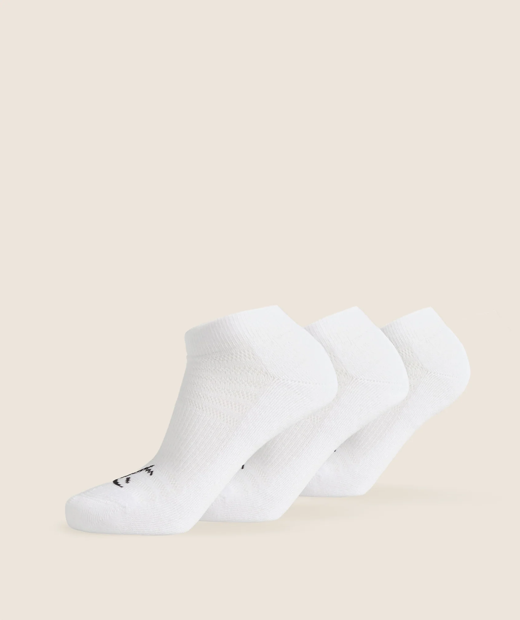 Gymshark Trainer Socks 3pk - White
