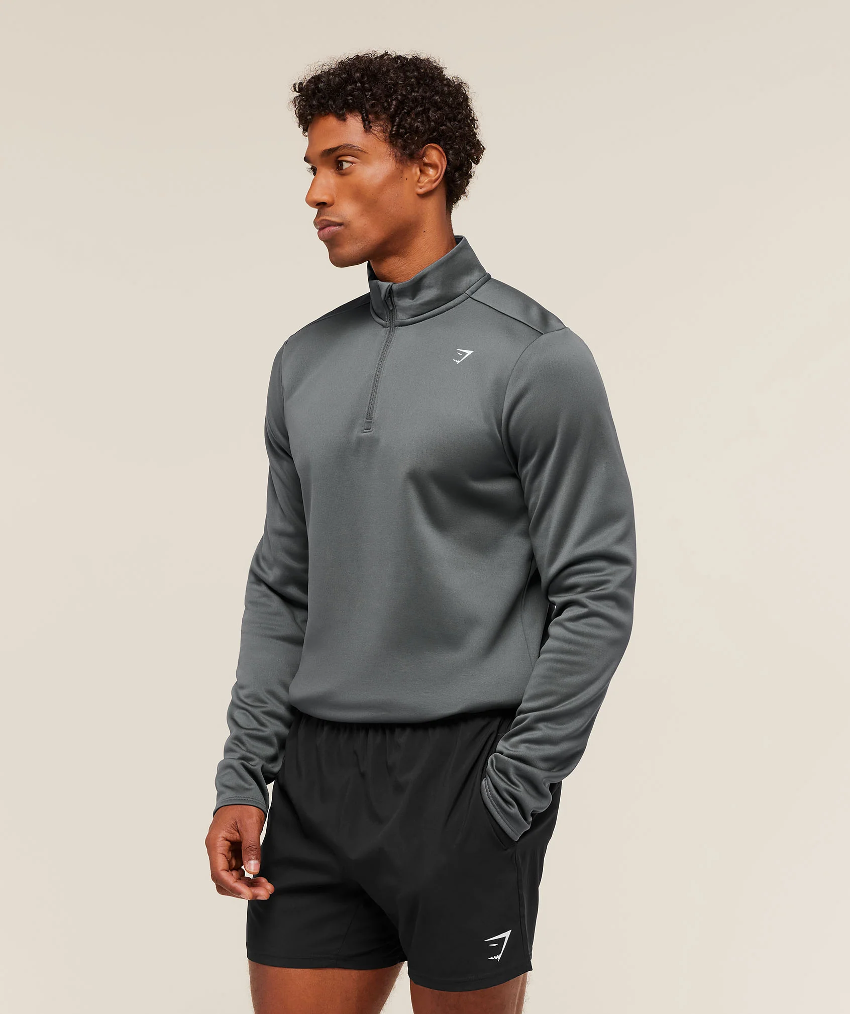 Gymshark Training 1/4 Zip - Graphite Grey - Image 4