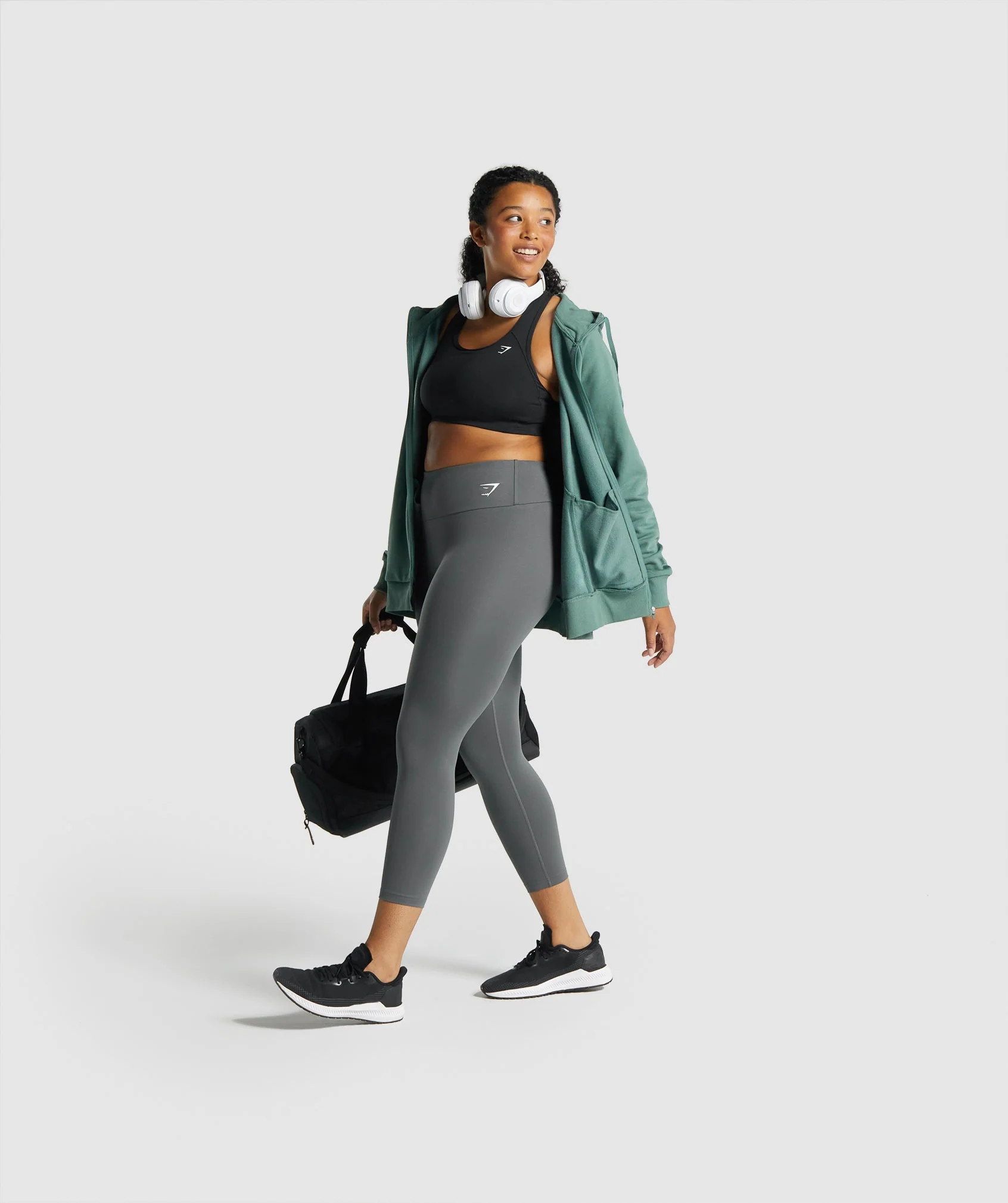 Gymshark Training 7/8 Leggings - Charcoal Grey - Image 4