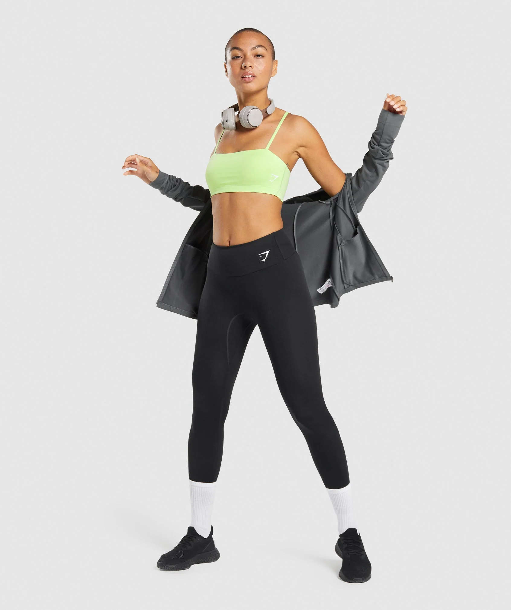 Gymshark Bandeau Sports Bra - Green - Image 3