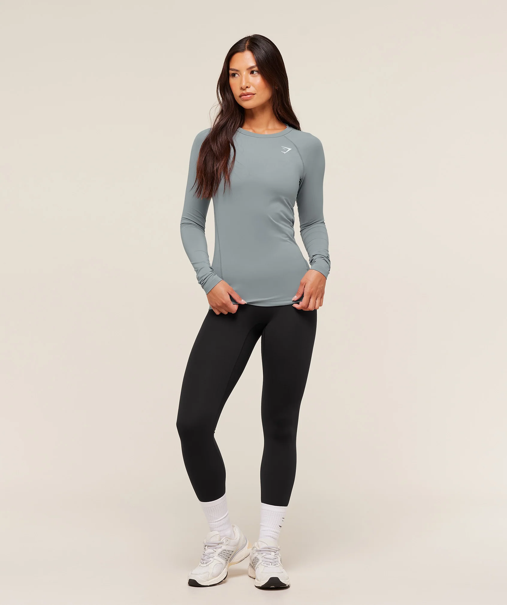 Gymshark Training Baselayer Long Sleeve Top - Denim Grey - Image 3