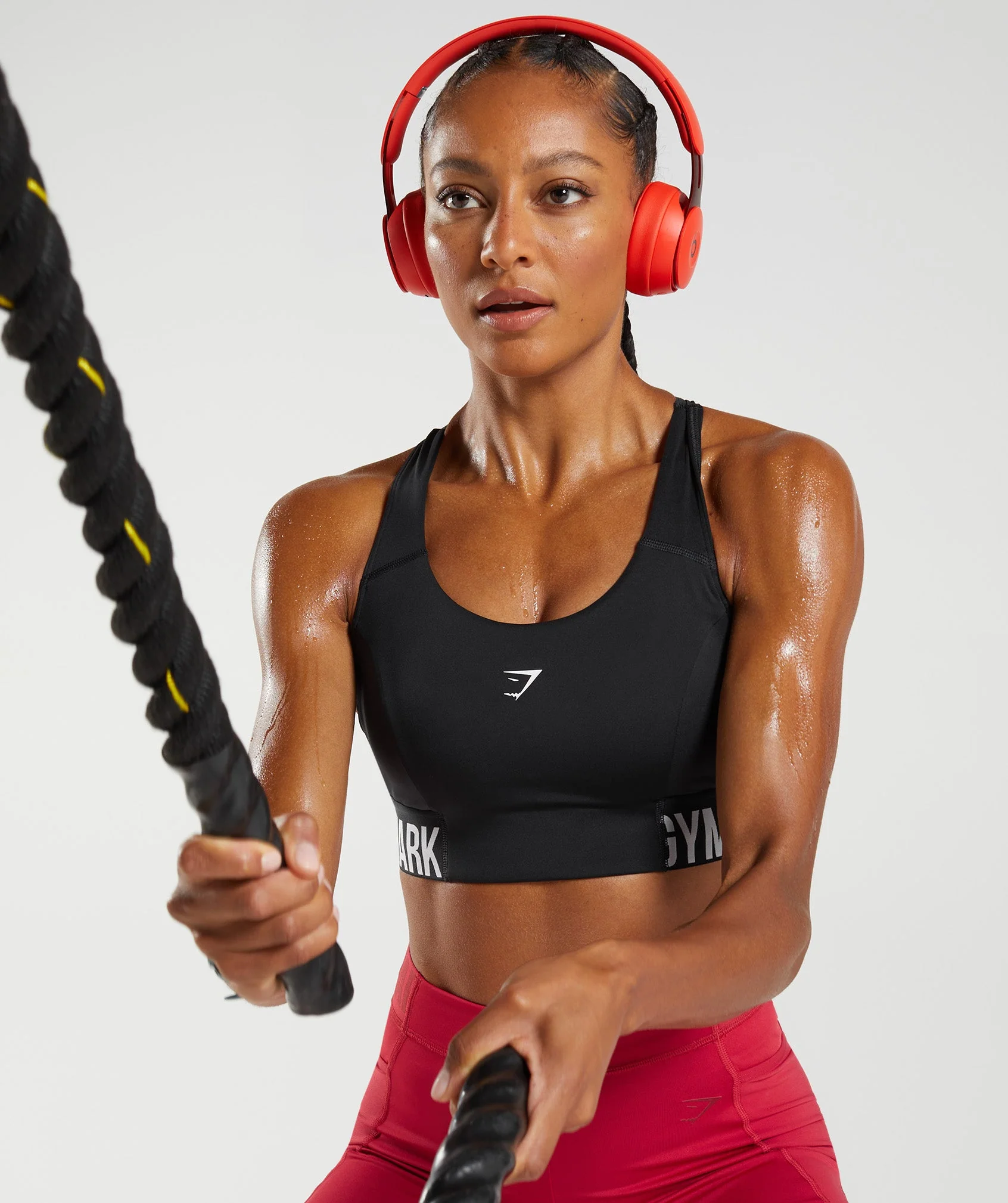 Gymshark Training Brandmark Sports Bra - Black - Image 5