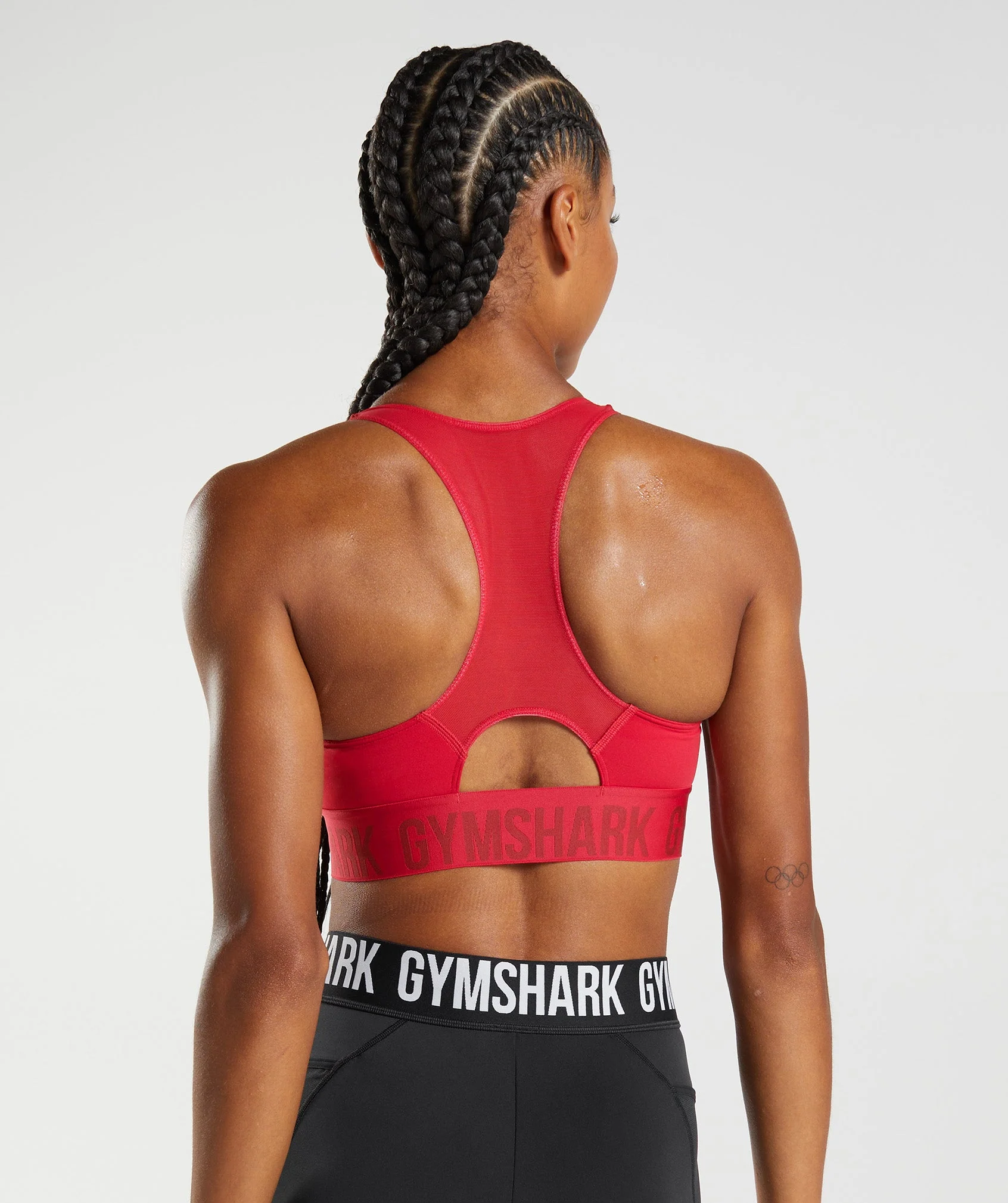 Gymshark Training Brandmark Sports Bra - Salsa Red - Image 2