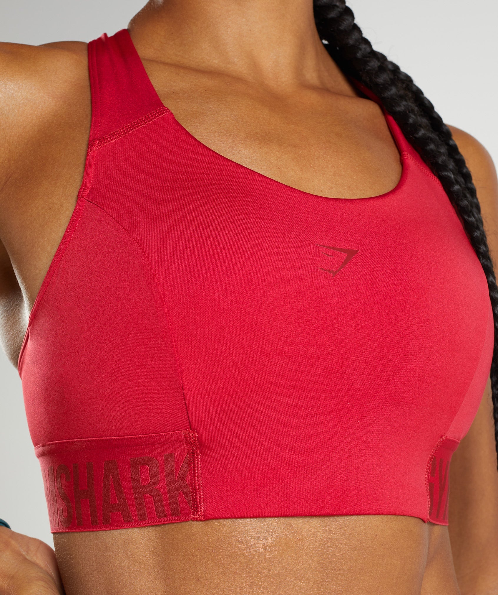 Gymshark Training Brandmark Sports Bra - Salsa Red - Image 6