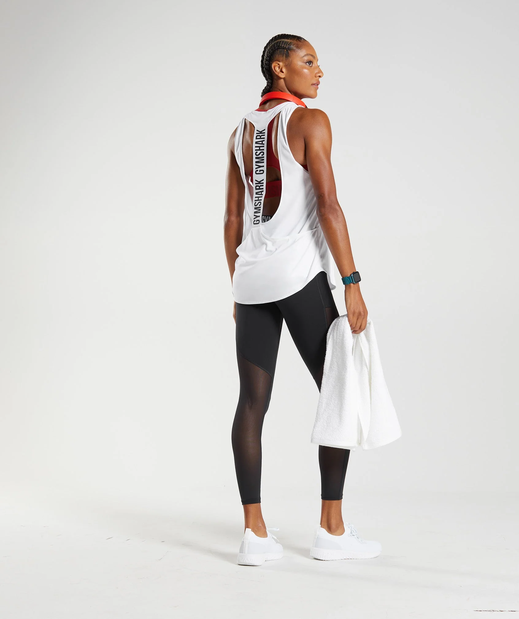 Gymshark Training Brandmark Tank - White - Image 4