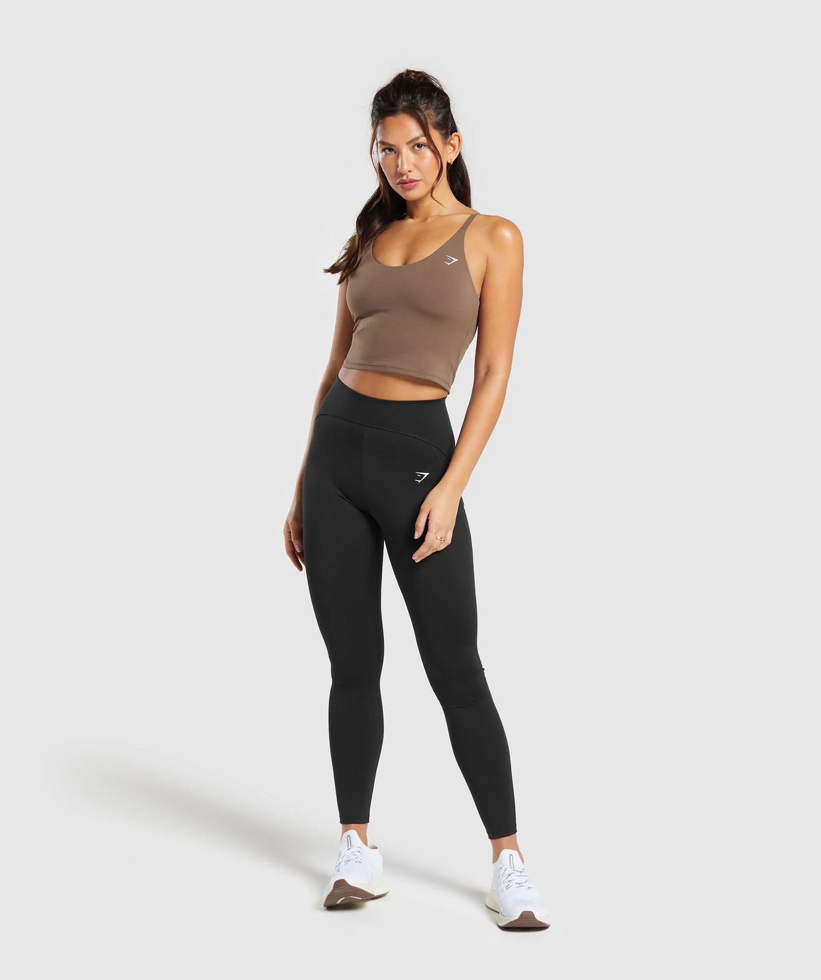 Gymshark Training Cami Tank With Shelf - Soft Brown - Image 4