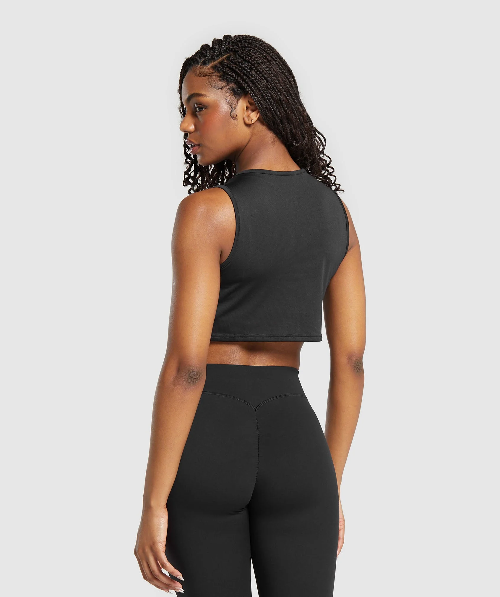 Gymshark Training Crop Tank - Black - Image 2