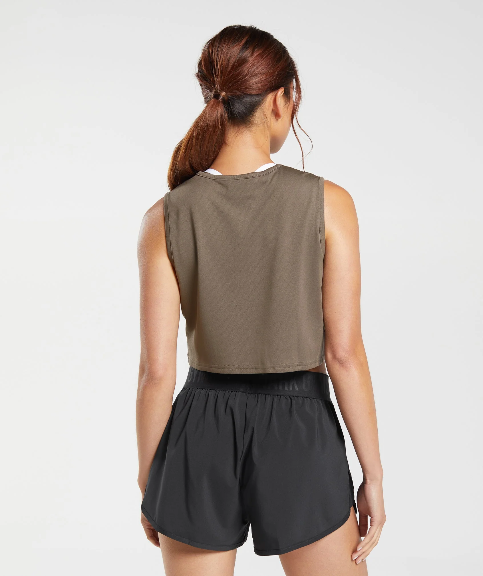 Gymshark Training Crop Tank - Camo Brown - Image 2