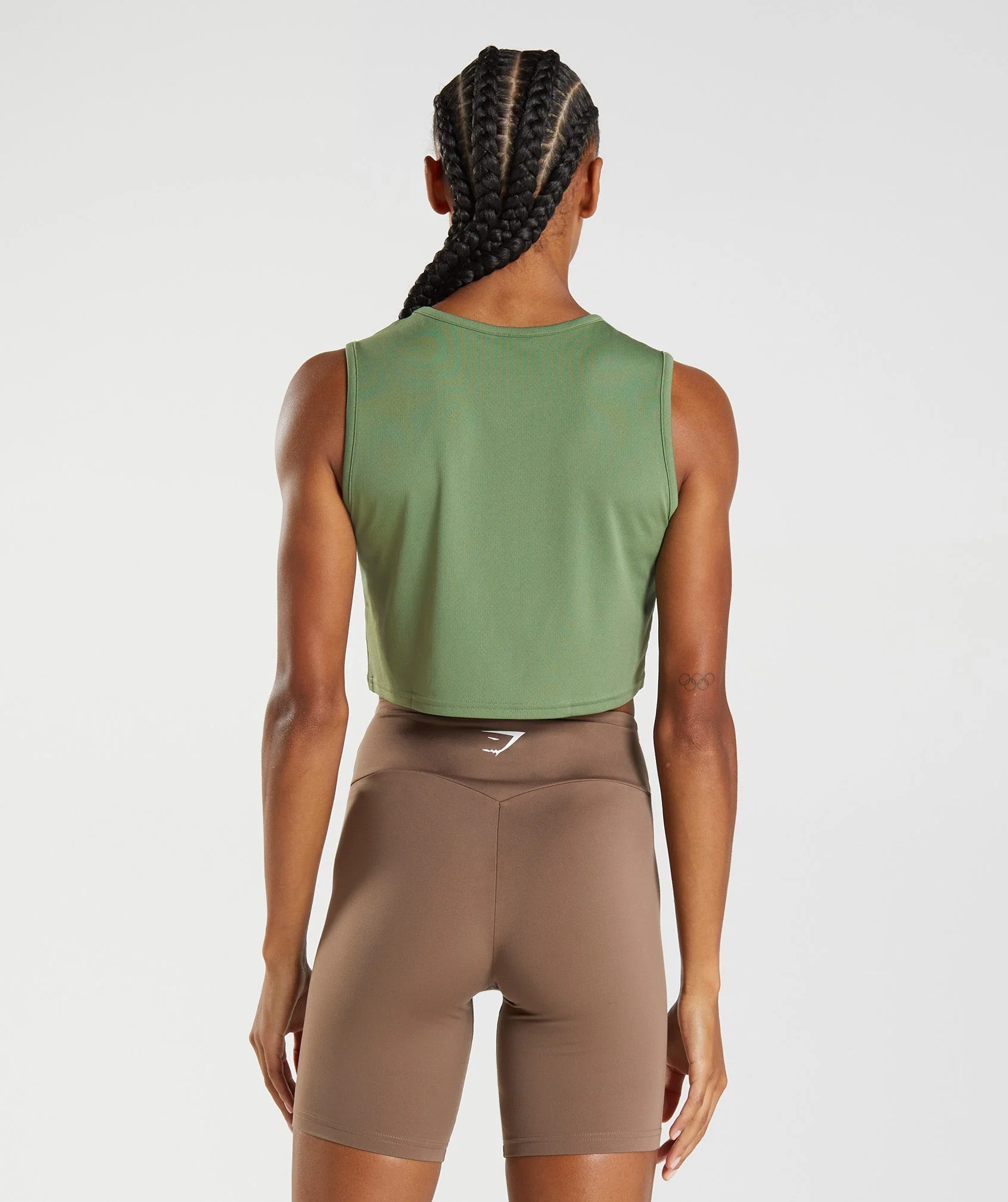 Gymshark Training Crop Tank - Iguana Green - Image 2