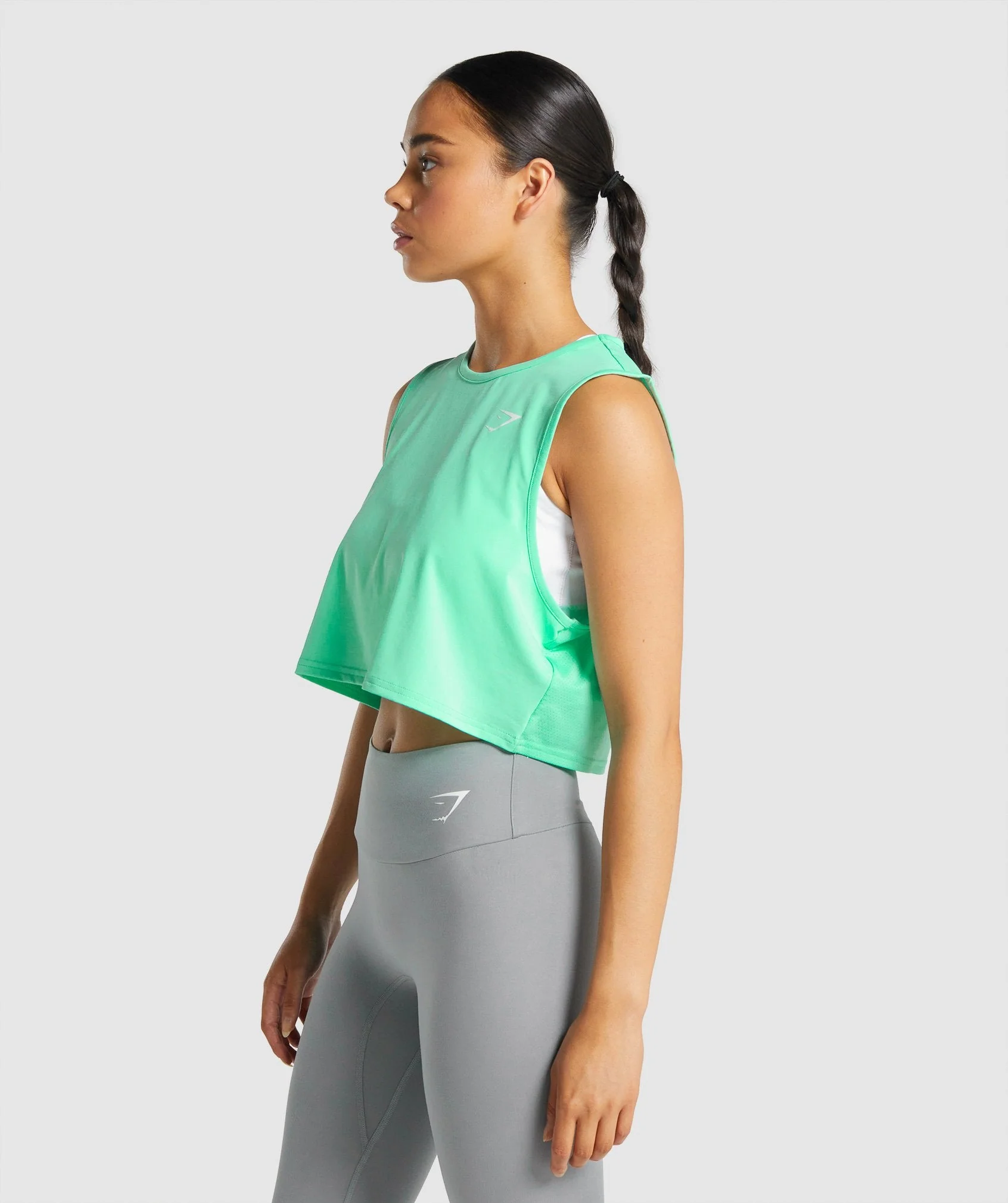 Gymshark Training Crop Tank - Turquoise - Image 3