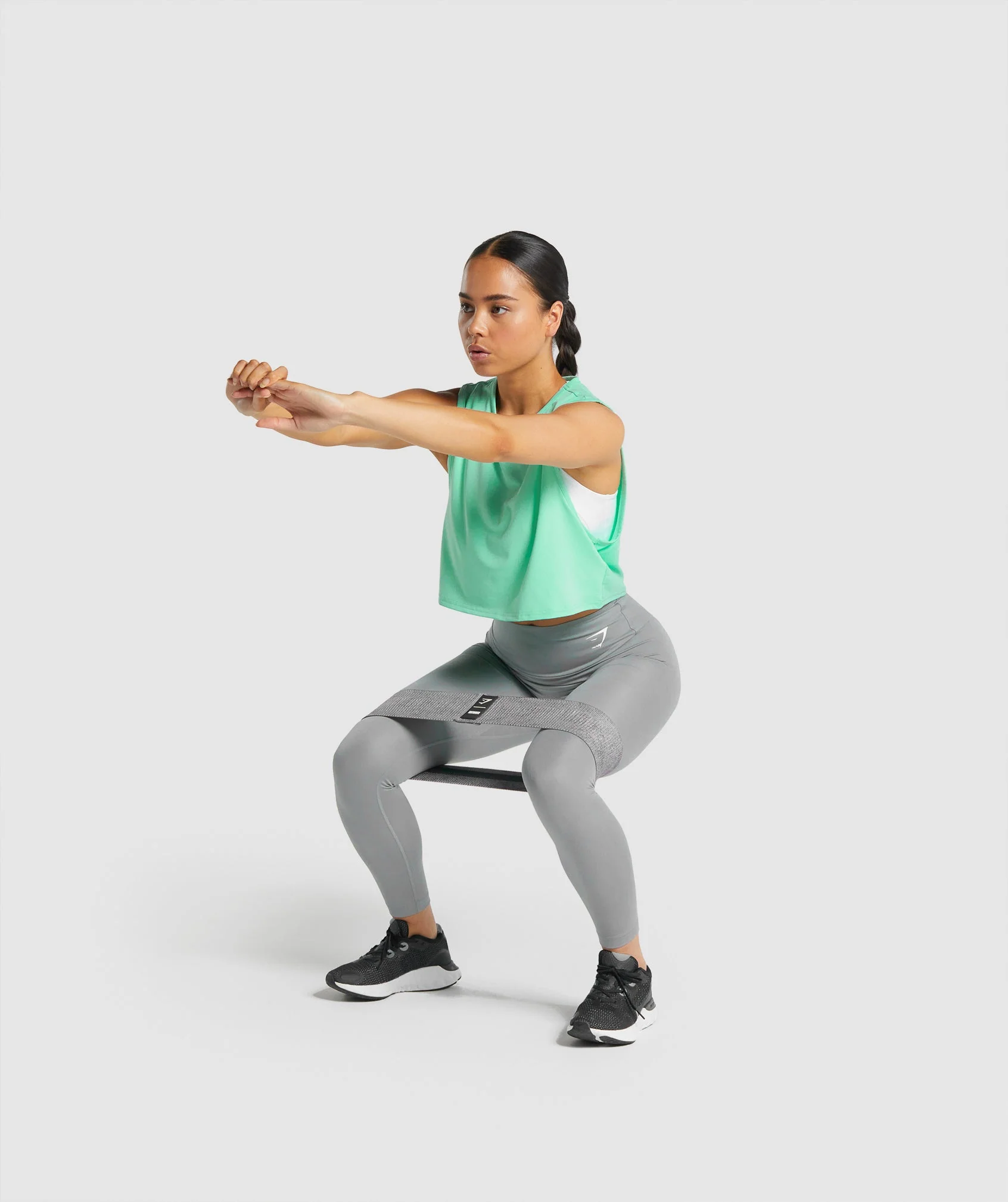 Gymshark Training Crop Tank - Turquoise - Image 4