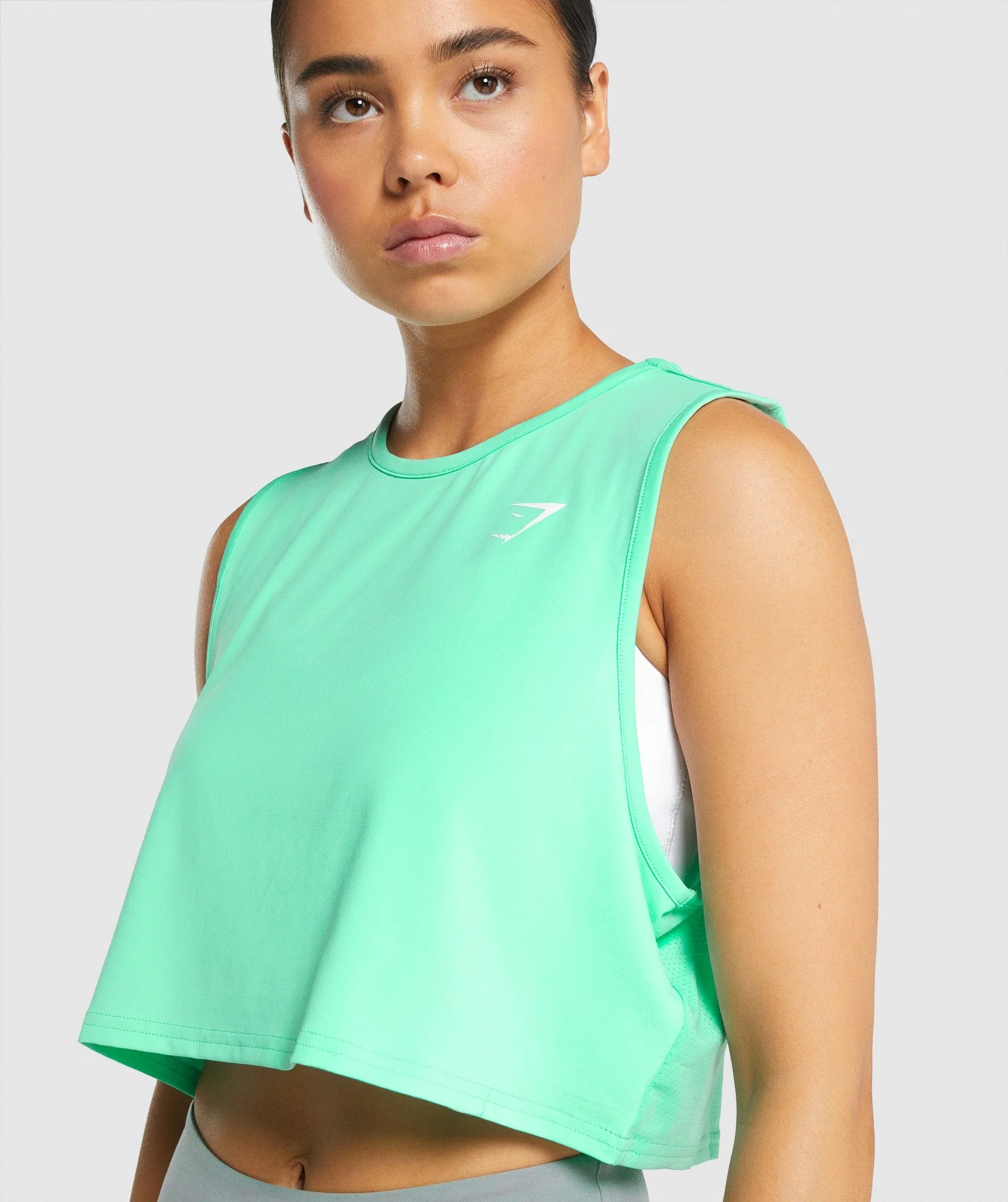 Gymshark Training Crop Tank - Turquoise - Image 6