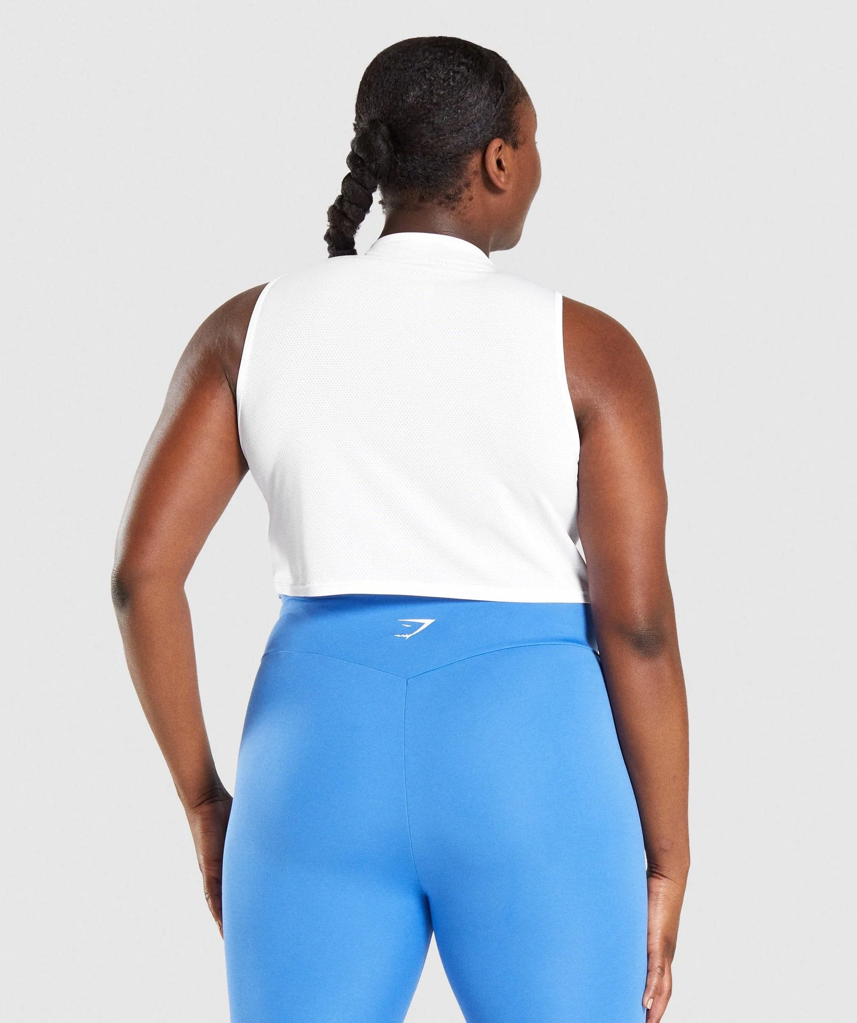 Gymshark Training Crop Tank - White - Image 2