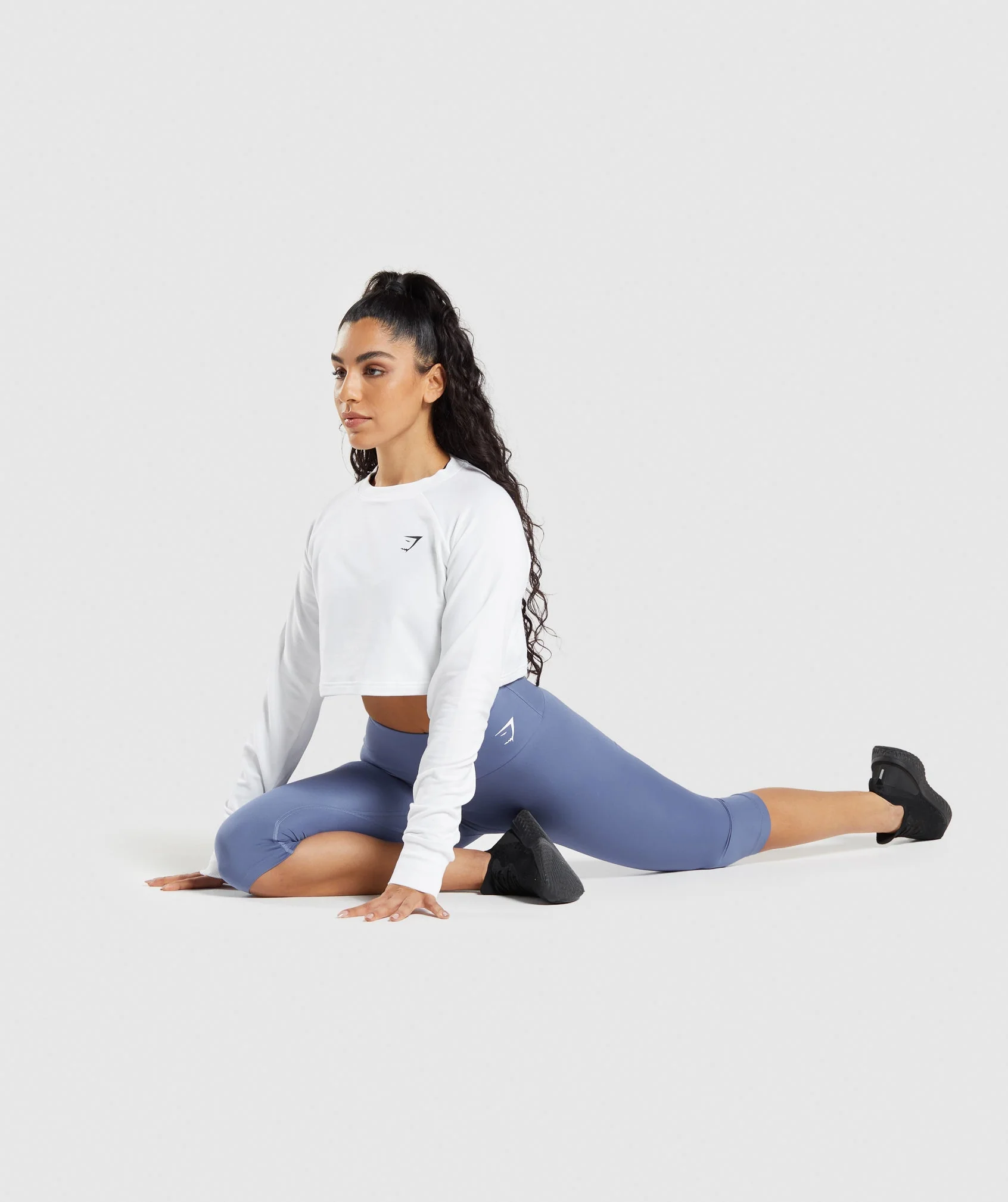 Gymshark Training Cropped Sweater - White - Image 4