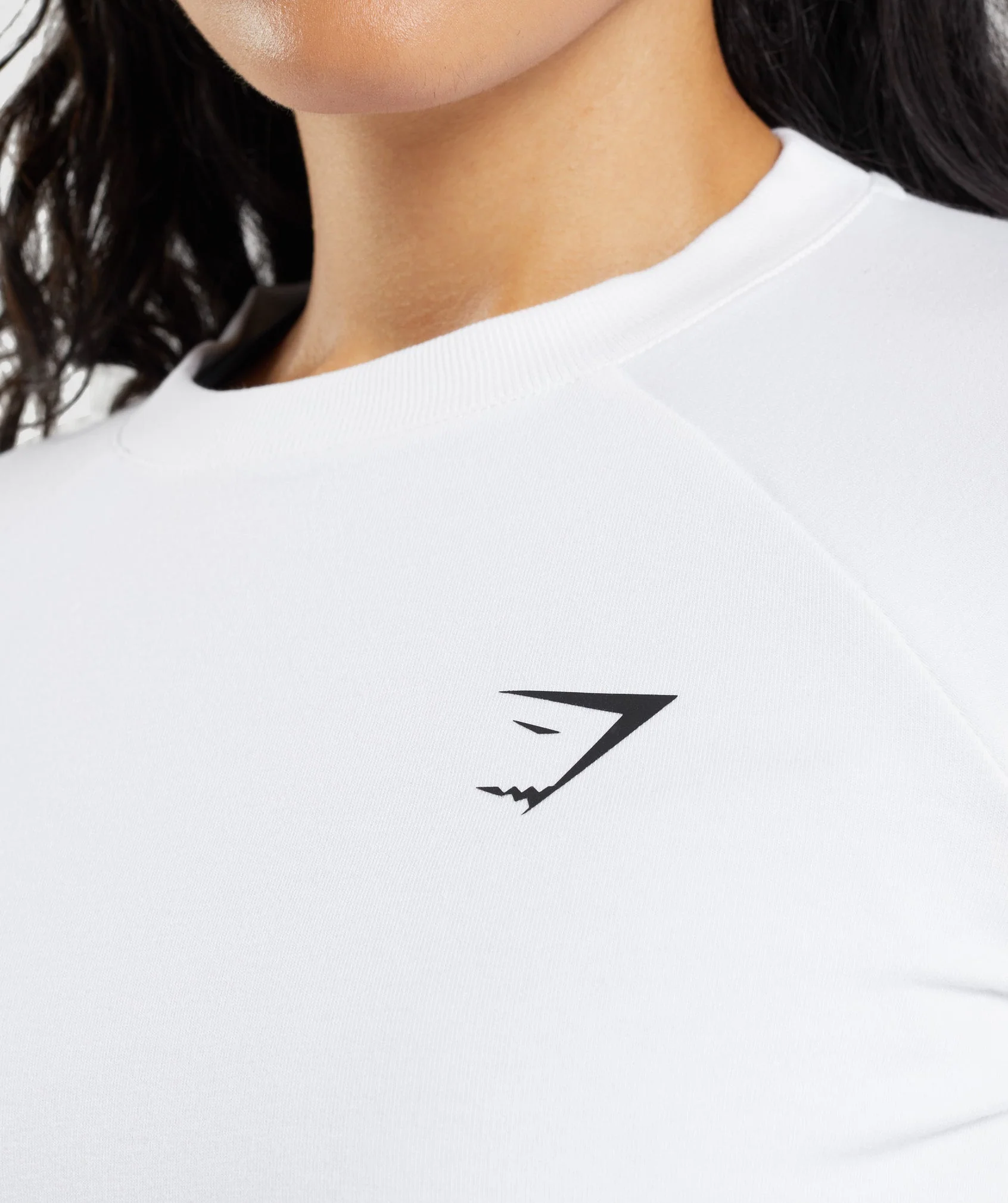 Gymshark Training Cropped Sweater - White - Image 6