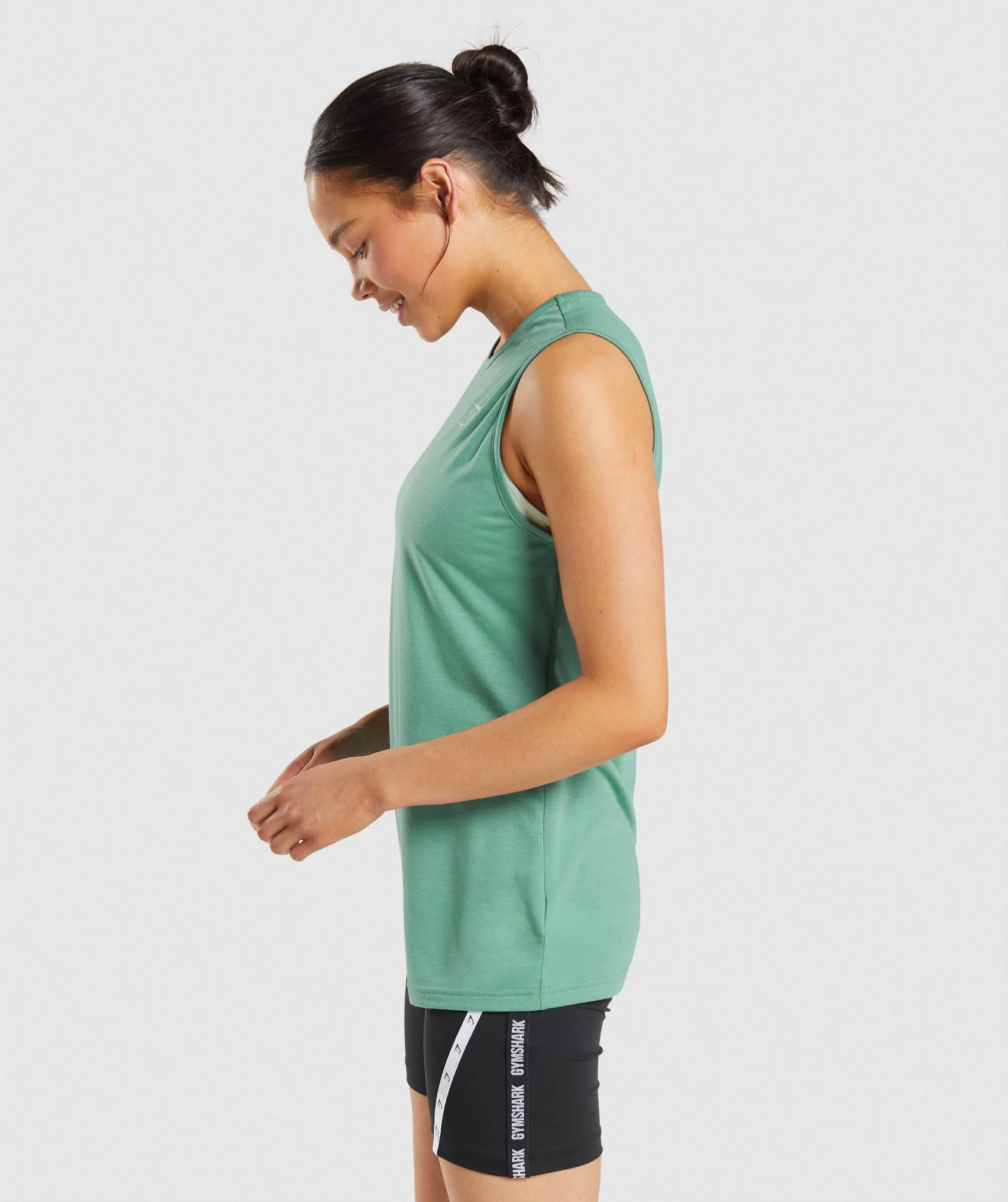 Gymshark Training Drop Arm Tank - Alpine Green - Image 3