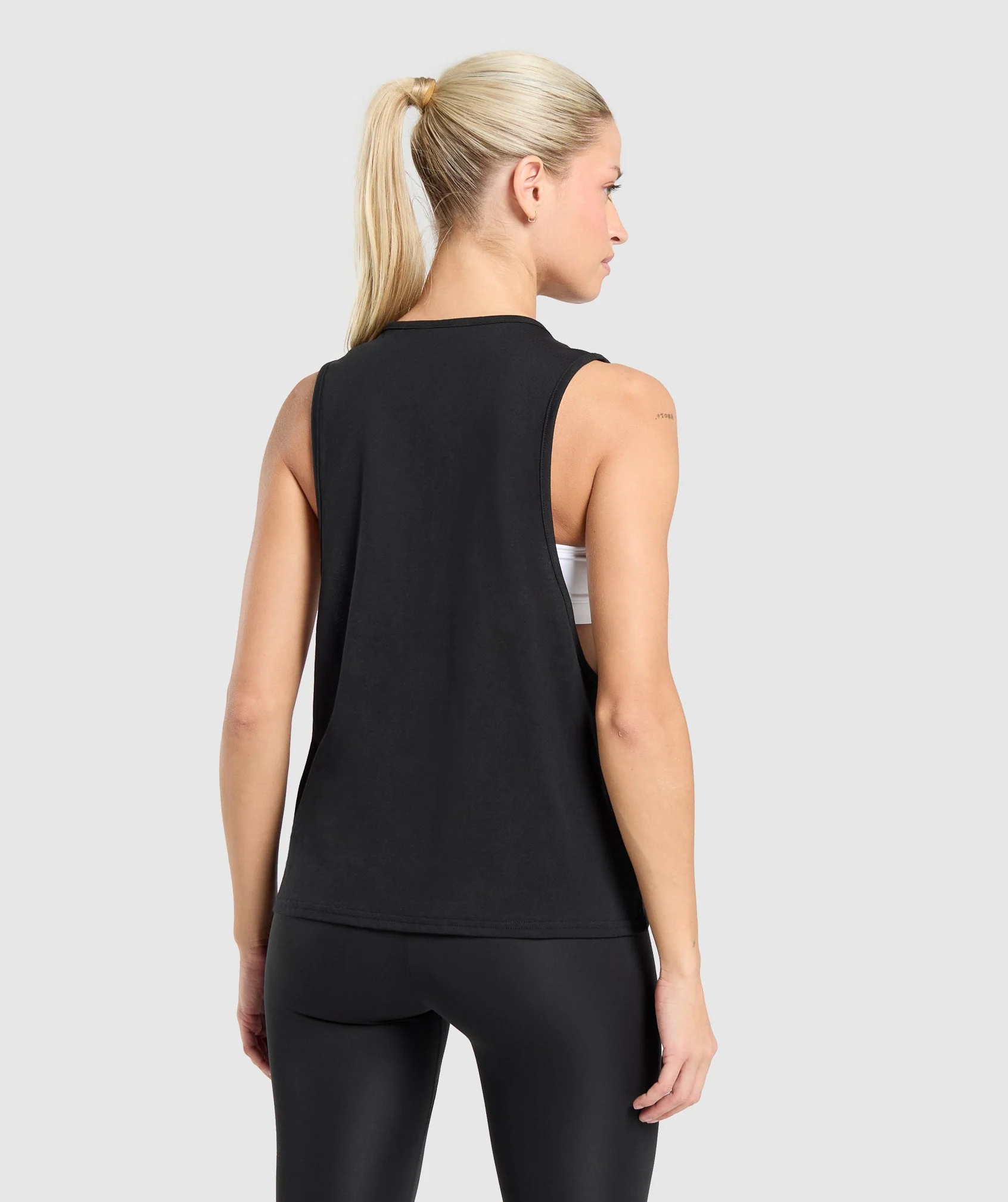 Gymshark Training Drop Arm Tank - Black - Image 2
