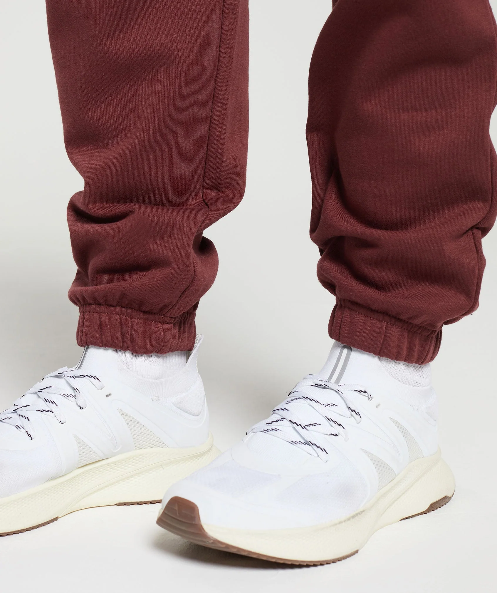 Gymshark Training Regular Fleece Joggers - Burgundy Brown - Image 6