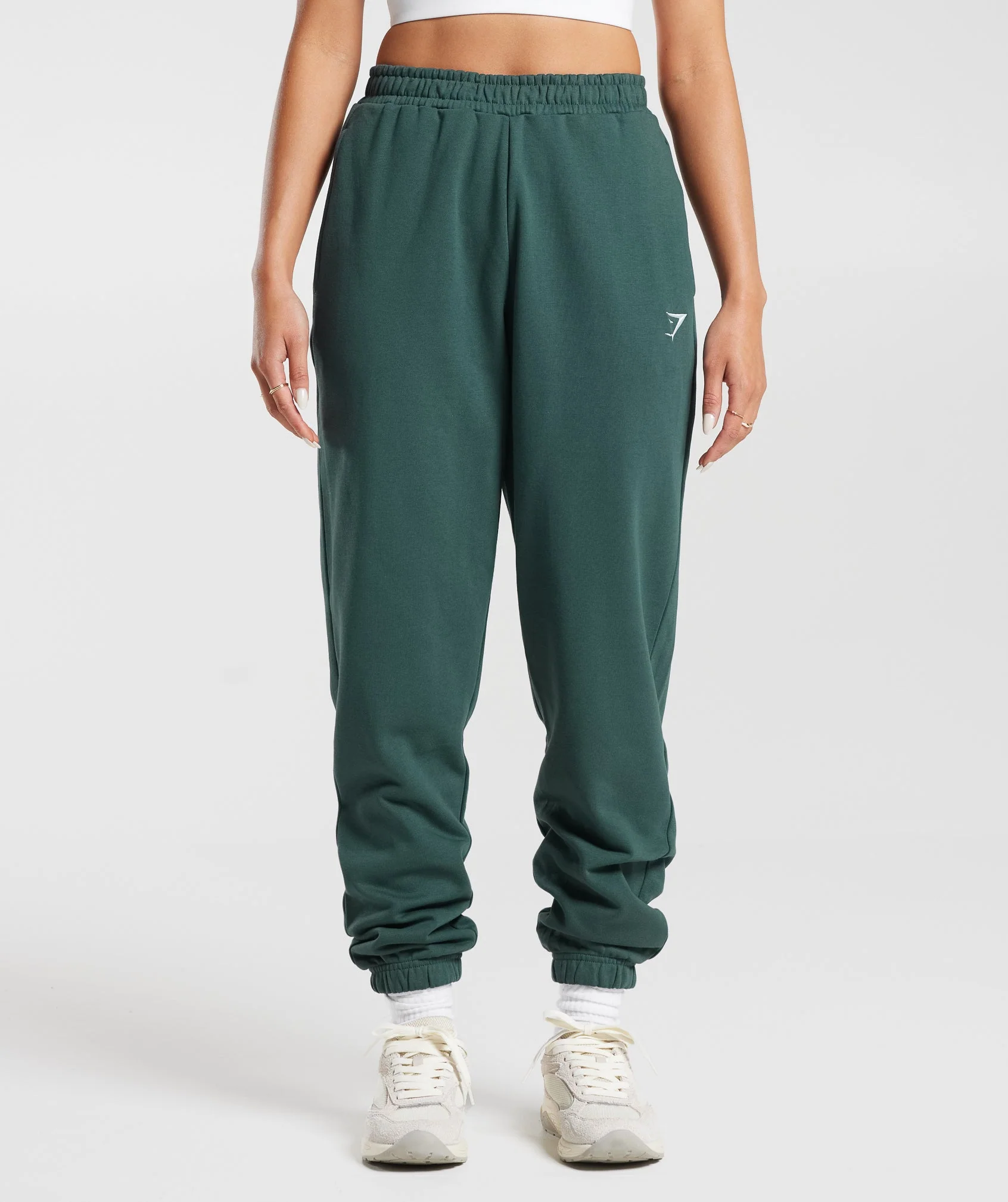 Gymshark Training Regular Fleece Joggers - Fog  Green
