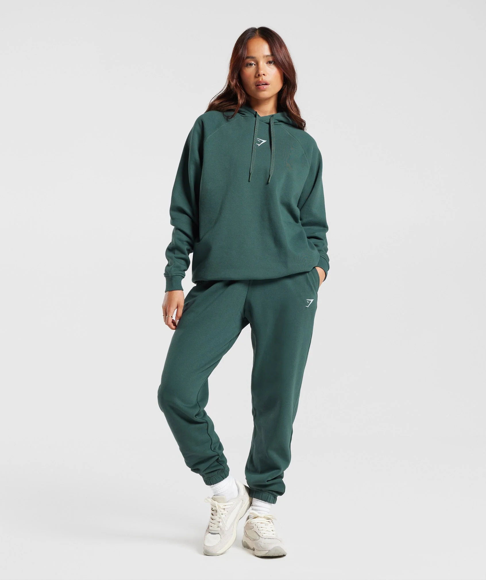 Gymshark Training Regular Fleece Joggers - Fog  Green - Image 4