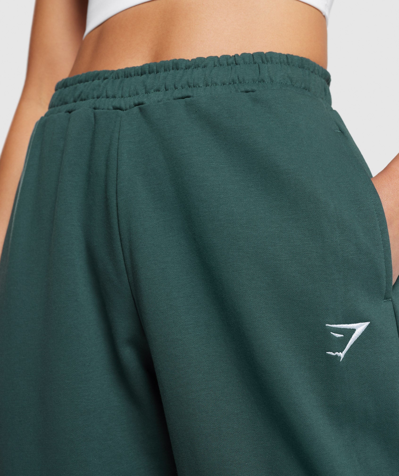 Gymshark Training Regular Fleece Joggers - Fog  Green - Image 5