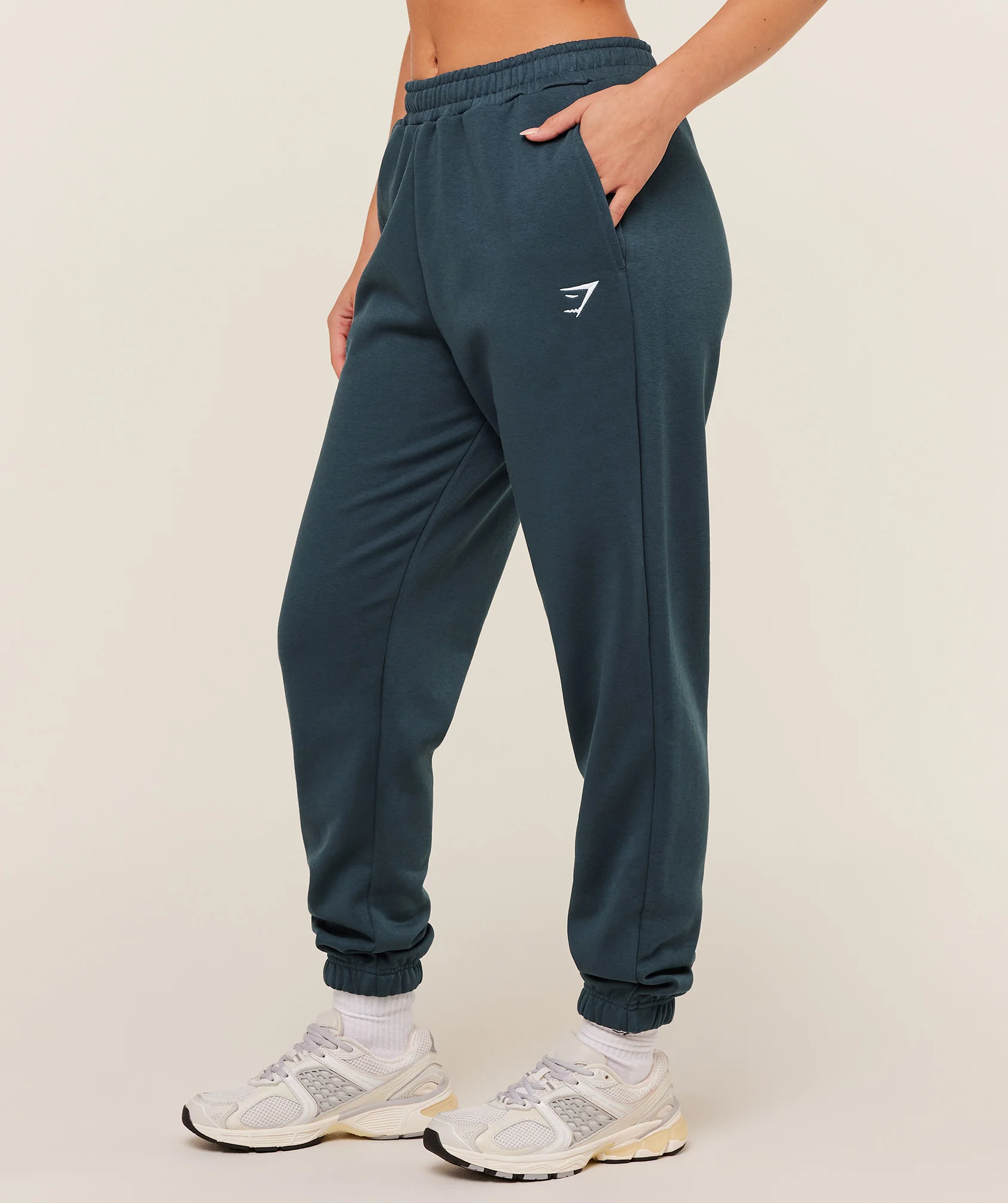 Gymshark Training Regular Fleece Joggers - GS Stealth Blue - Image 4