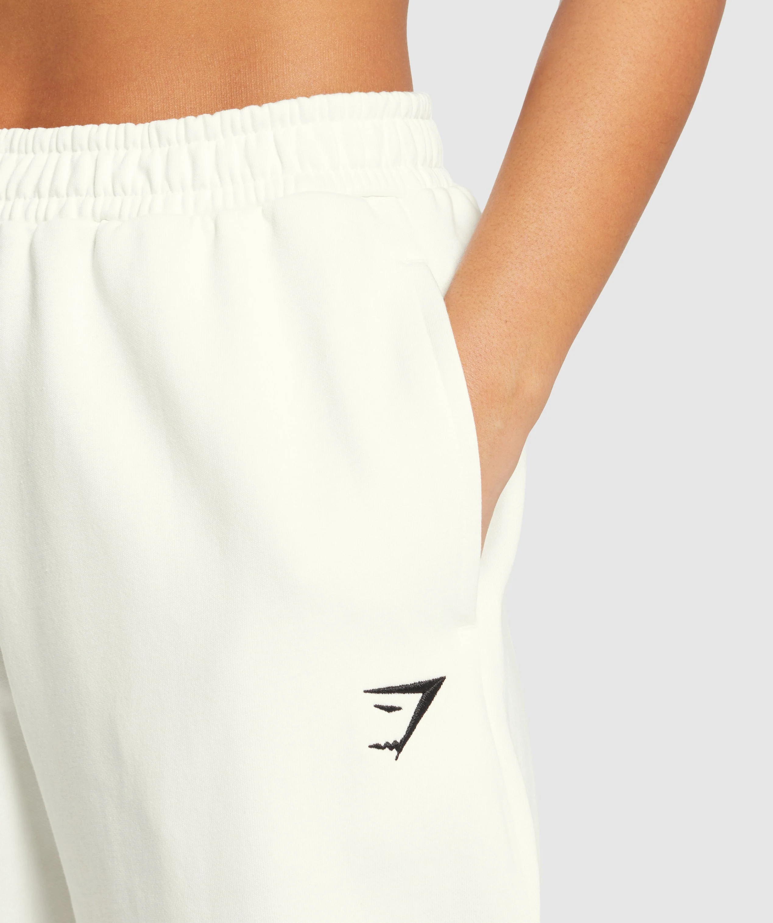 Gymshark Training Regular Fleece Joggers - Soft White - Image 5