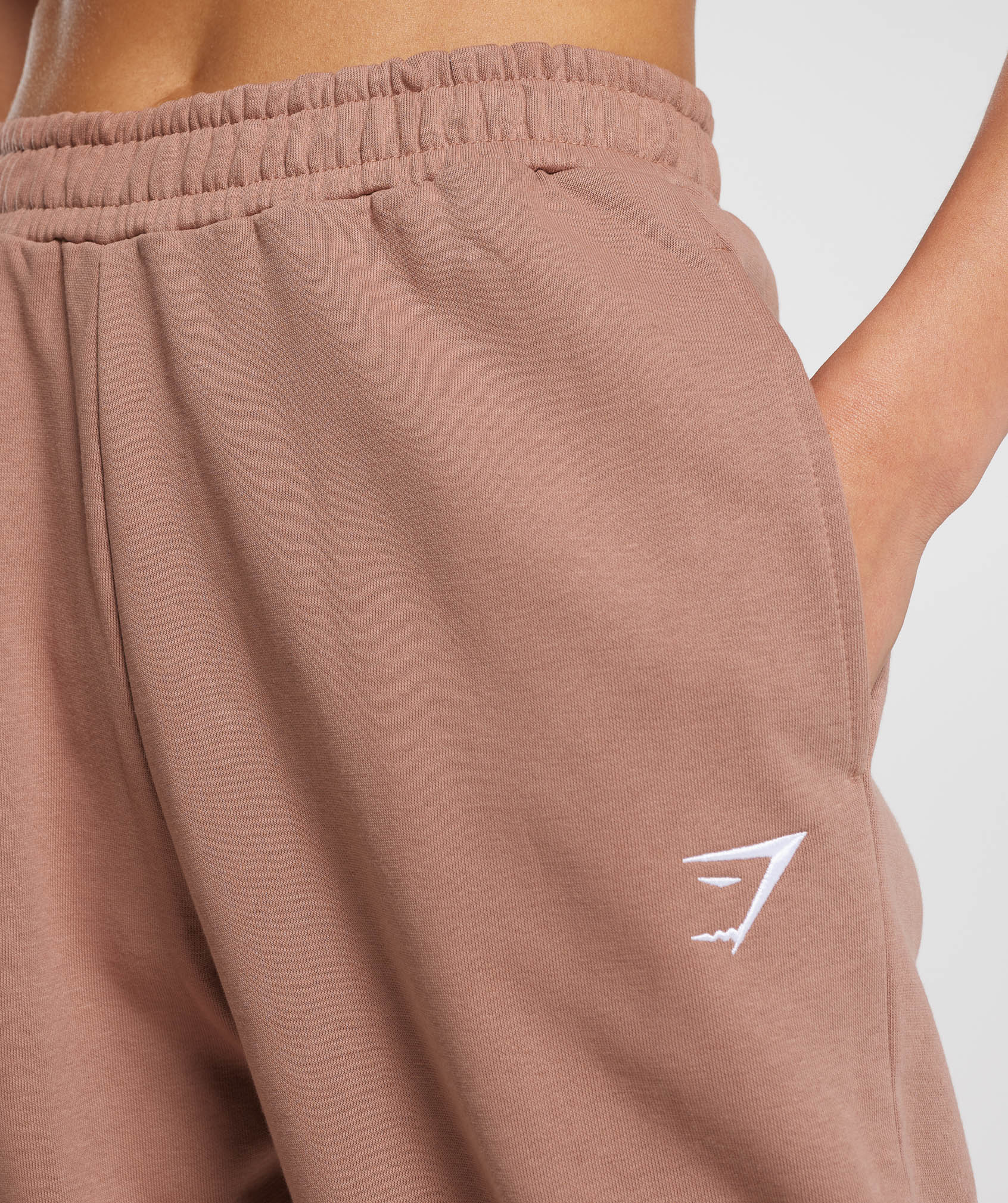 Gymshark Training Regular Fleece Joggers - Taupe Brown - Image 6