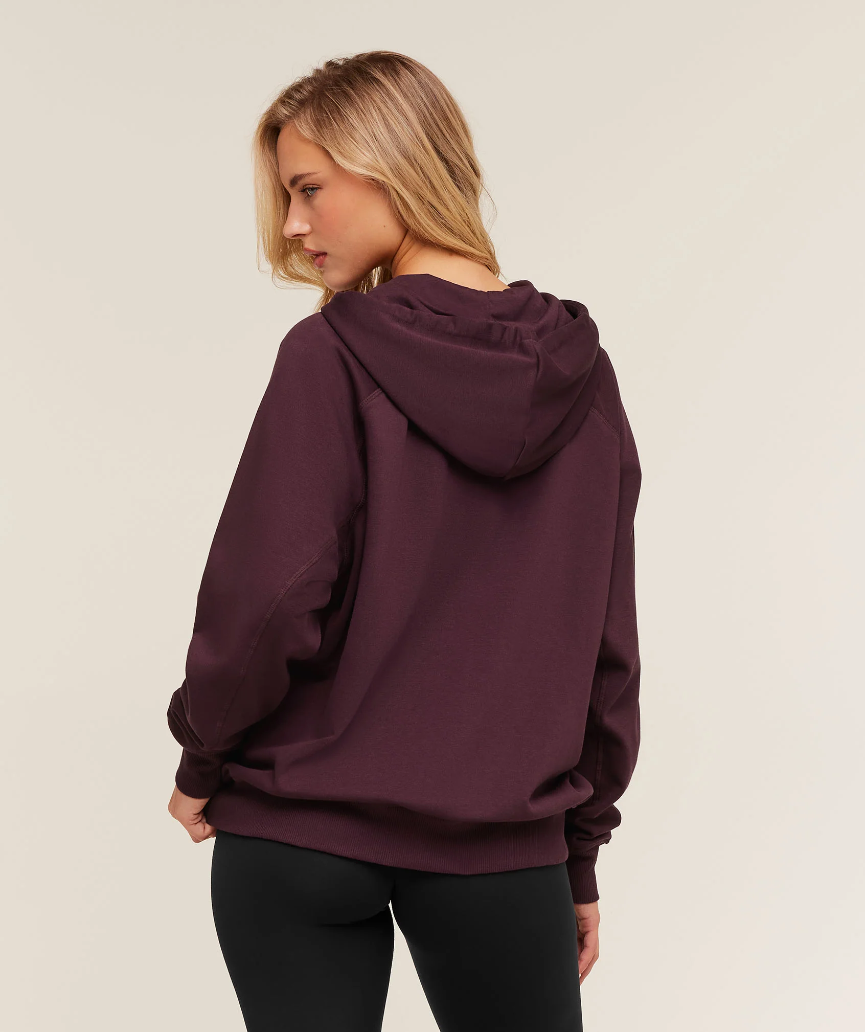 Gymshark Training Fleece Oversized Zip Hoodie - GS Cherry Purple - Image 2