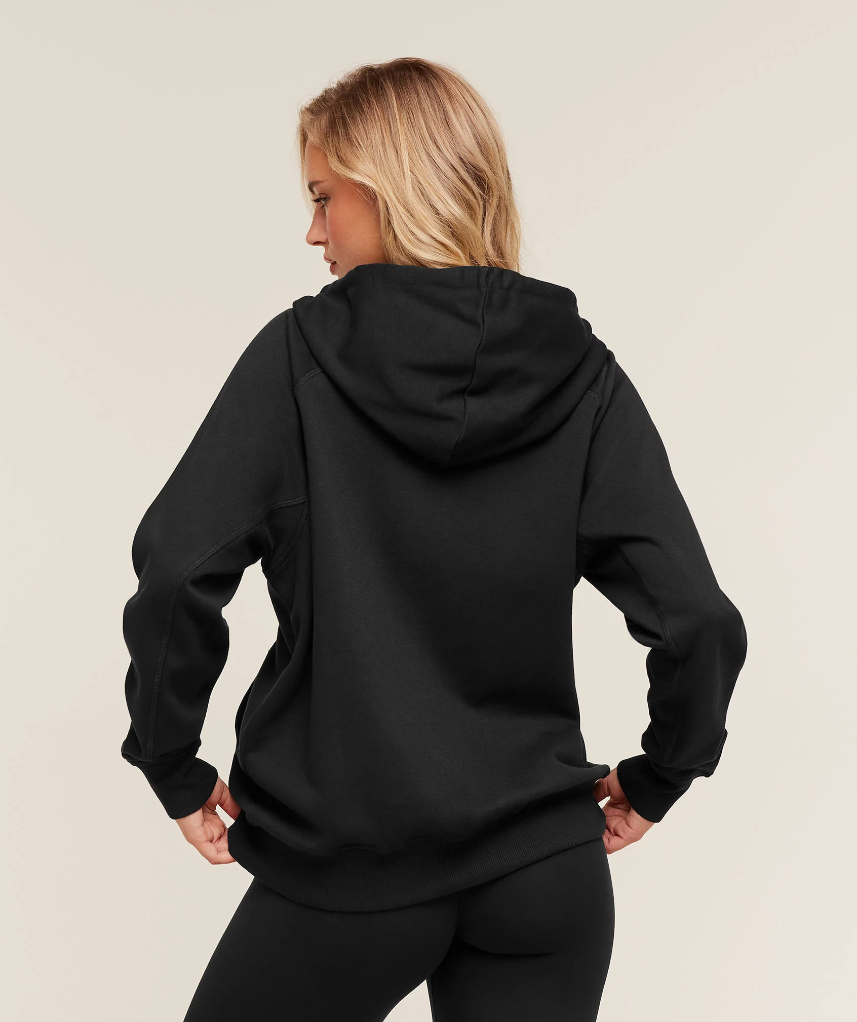 Gymshark Training Fleece Oversized Zip Hoodie - GS Black - Image 2