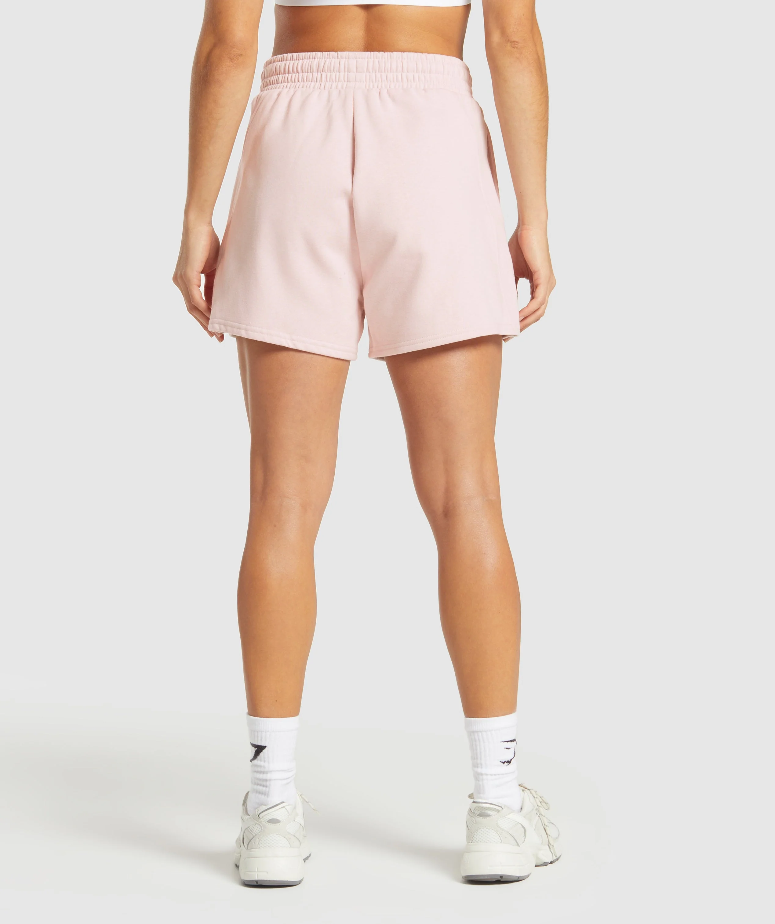 Gymshark Training Fleece Shorts - Fair Pink - Image 2