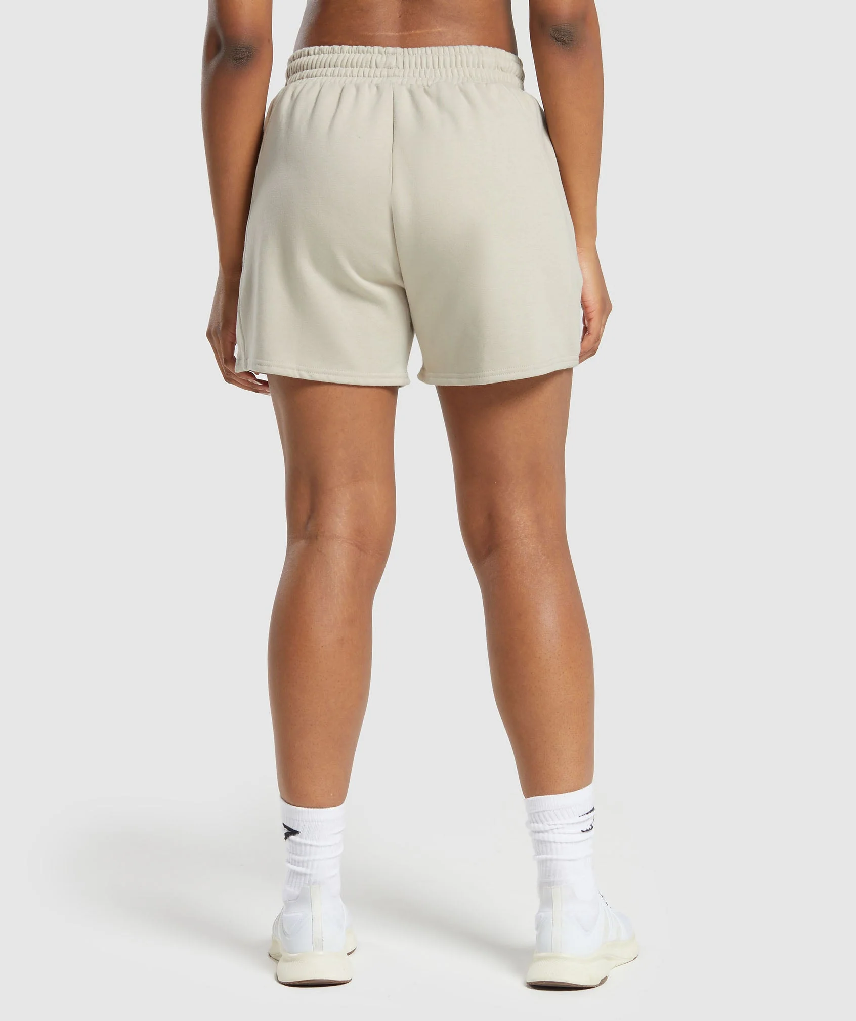 Gymshark Training Fleece Shorts - Pebble Grey - Image 2