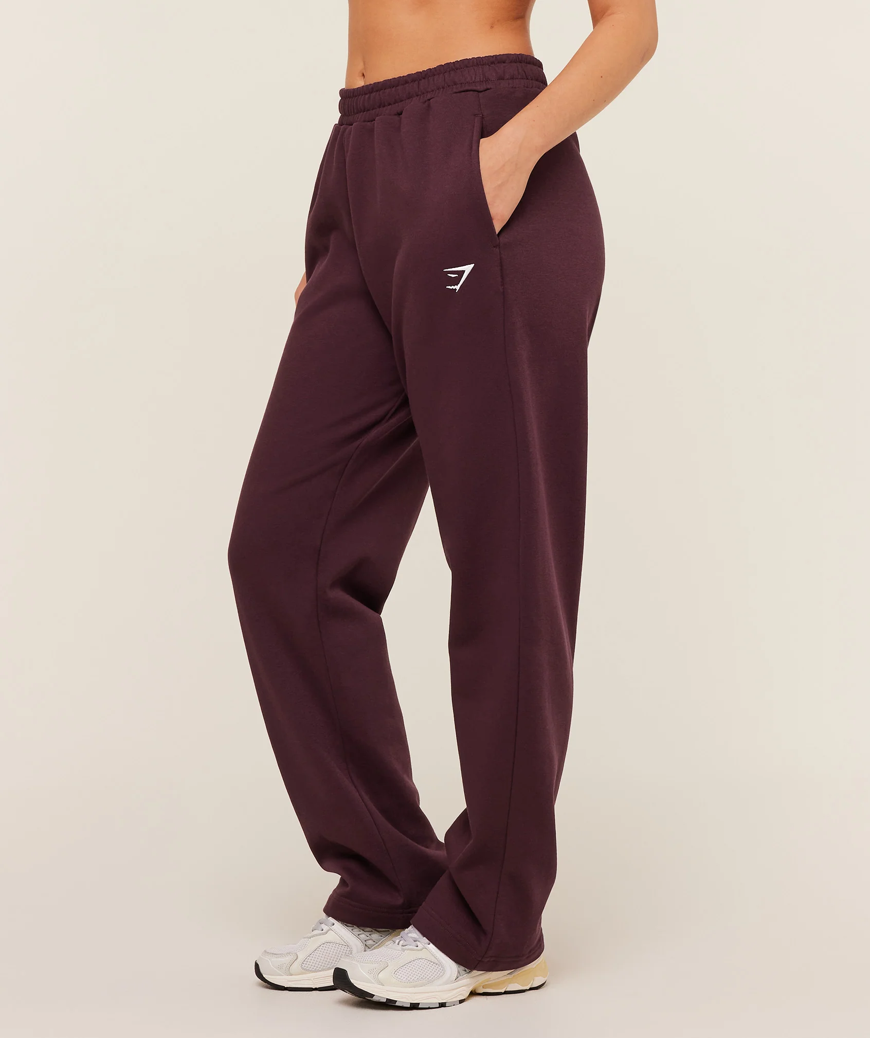 Gymshark Training Fleece Straight Leg Regular Joggers - GS Cherry Purple - Image 4