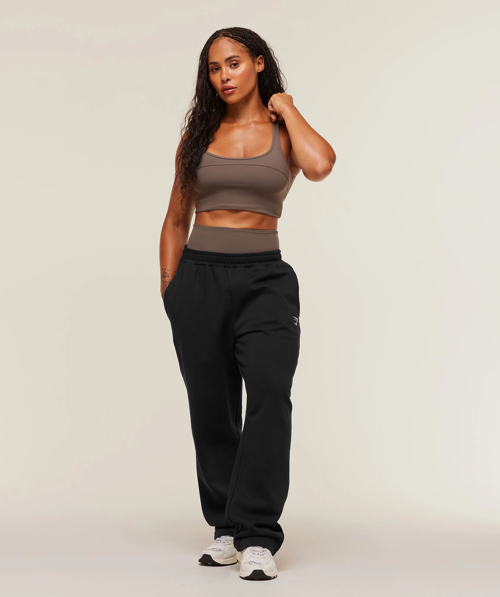 Gymshark Training Fleece Straight Leg Short Pants - Black - Image 5