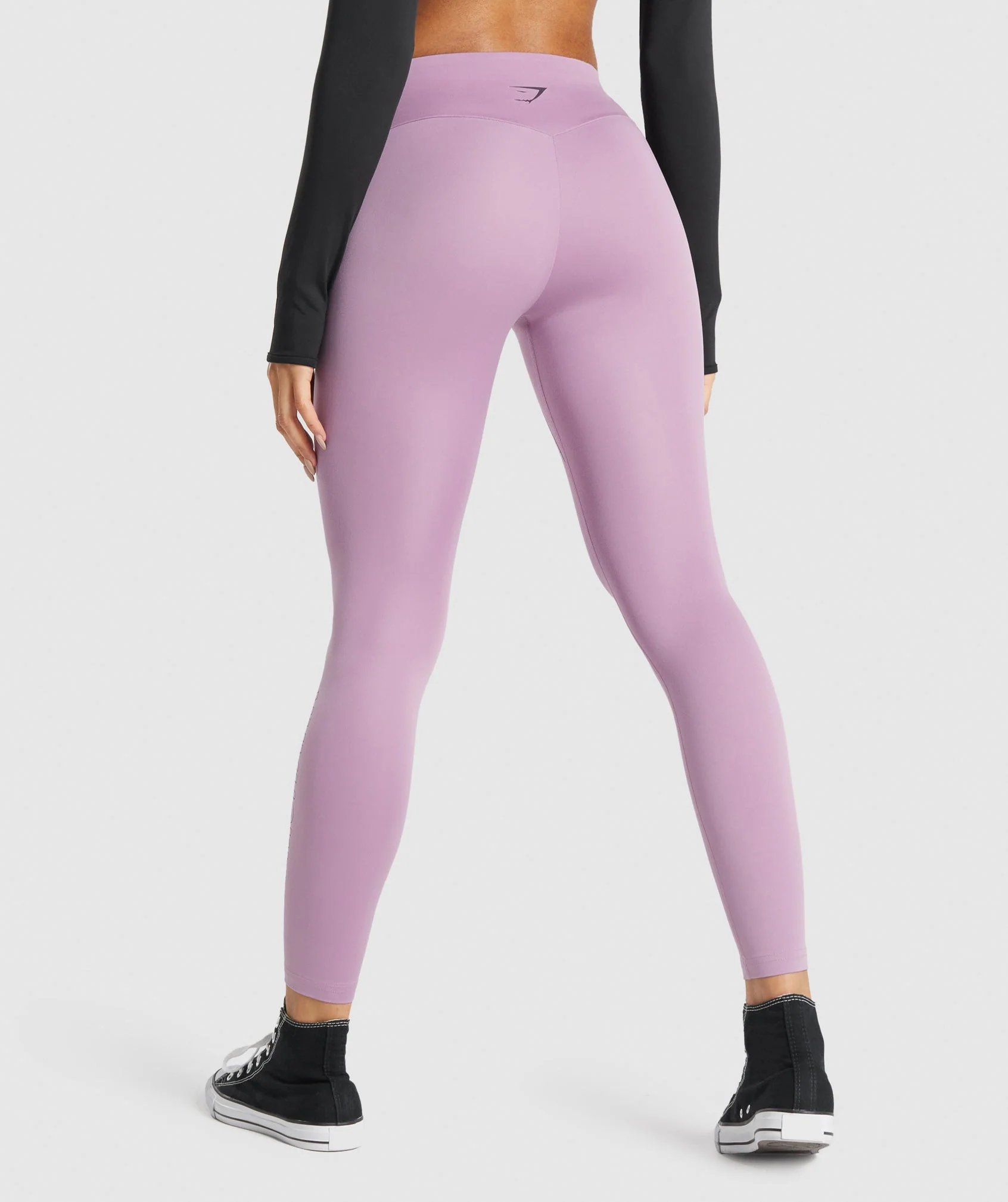 Gymshark Training Graphic Leggings - Purple - Image 2