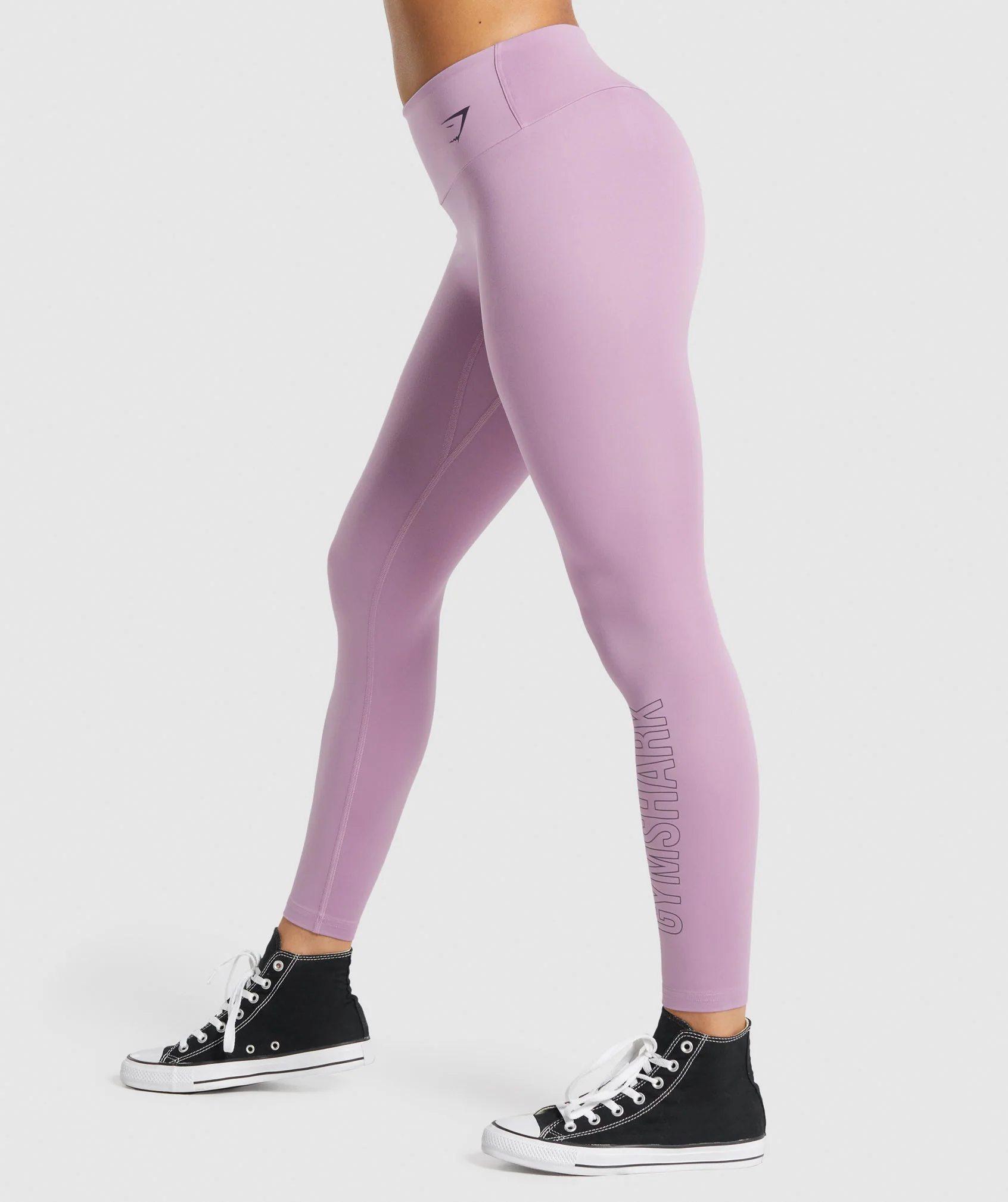 Gymshark Training Graphic Leggings - Purple - Image 3