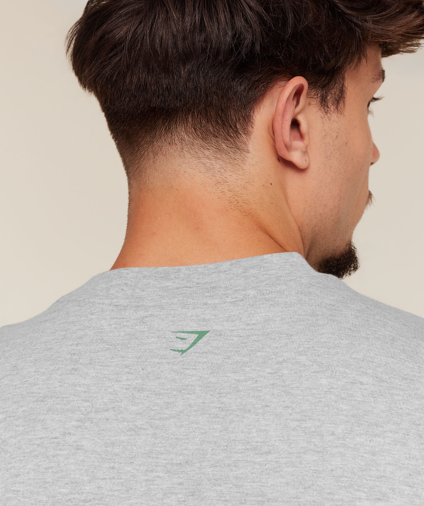 Gymshark Training Graphic T-Shirt - Light Grey Core Marl - Image 6